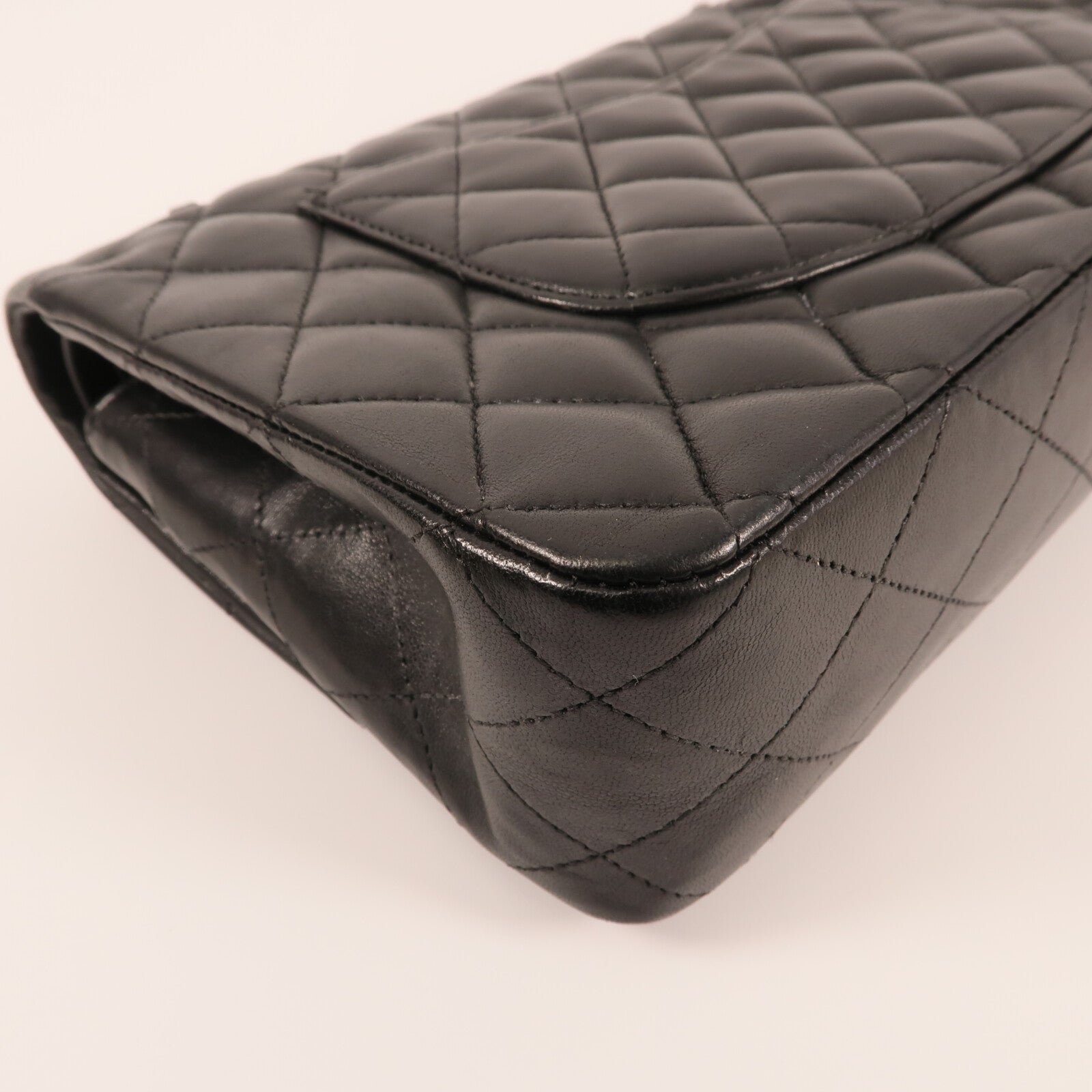 CHANEL 羊皮皮革Classic 25銀扣鏈帶肩背袋