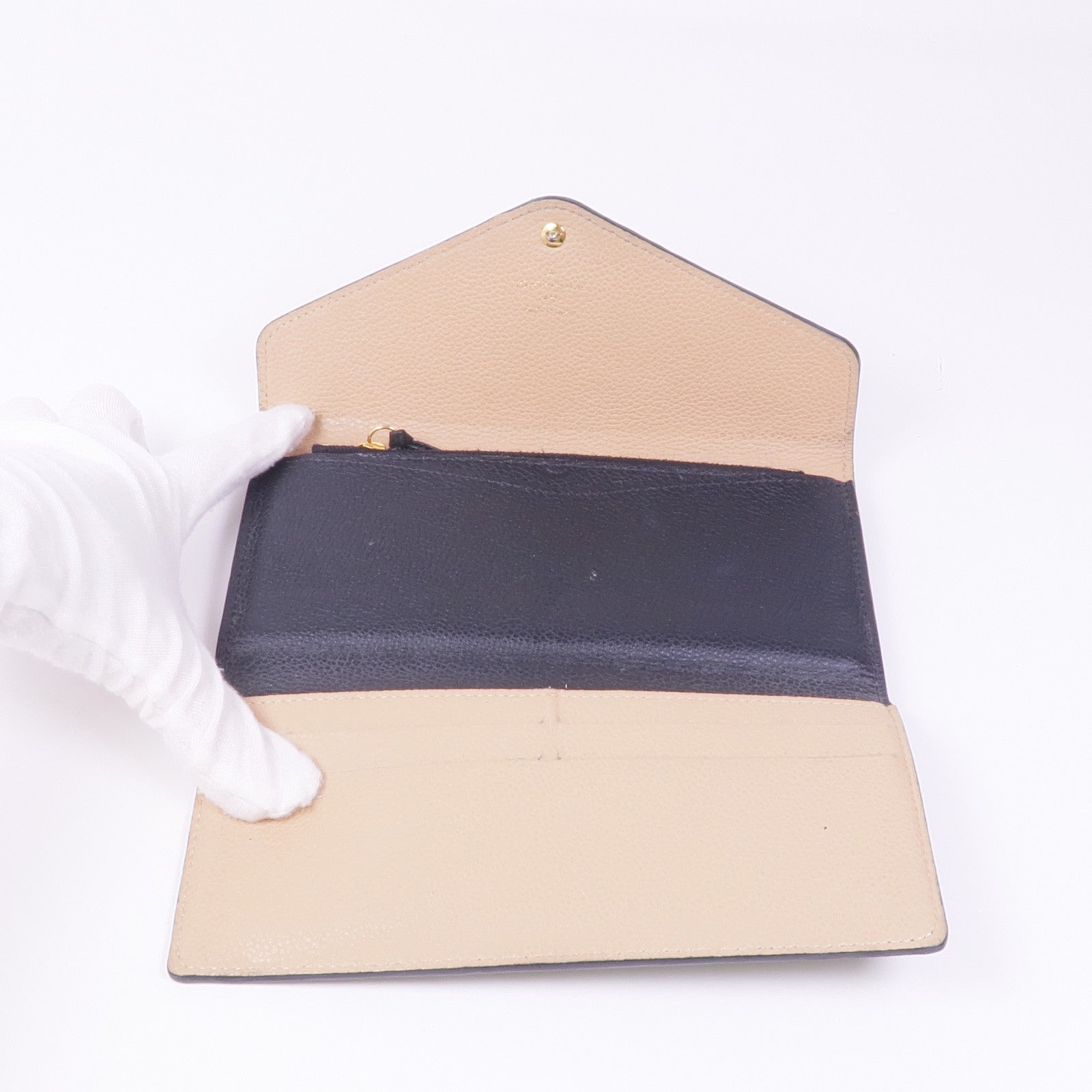 LOUIS VUITTON Monogram Empreinte Long Wallet金扣長錢包