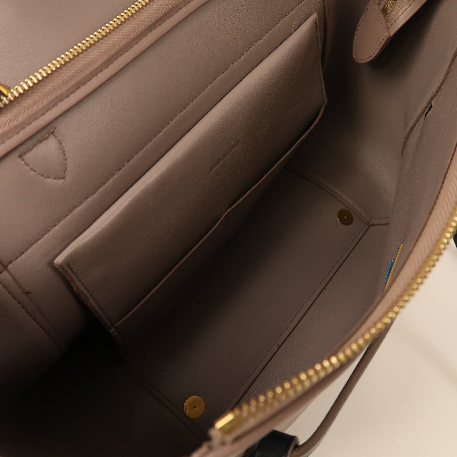 CELINE 【激減優惠】牛皮皮革Belt Bag Mini金扣手挽肩背兩用袋黑色/啡色