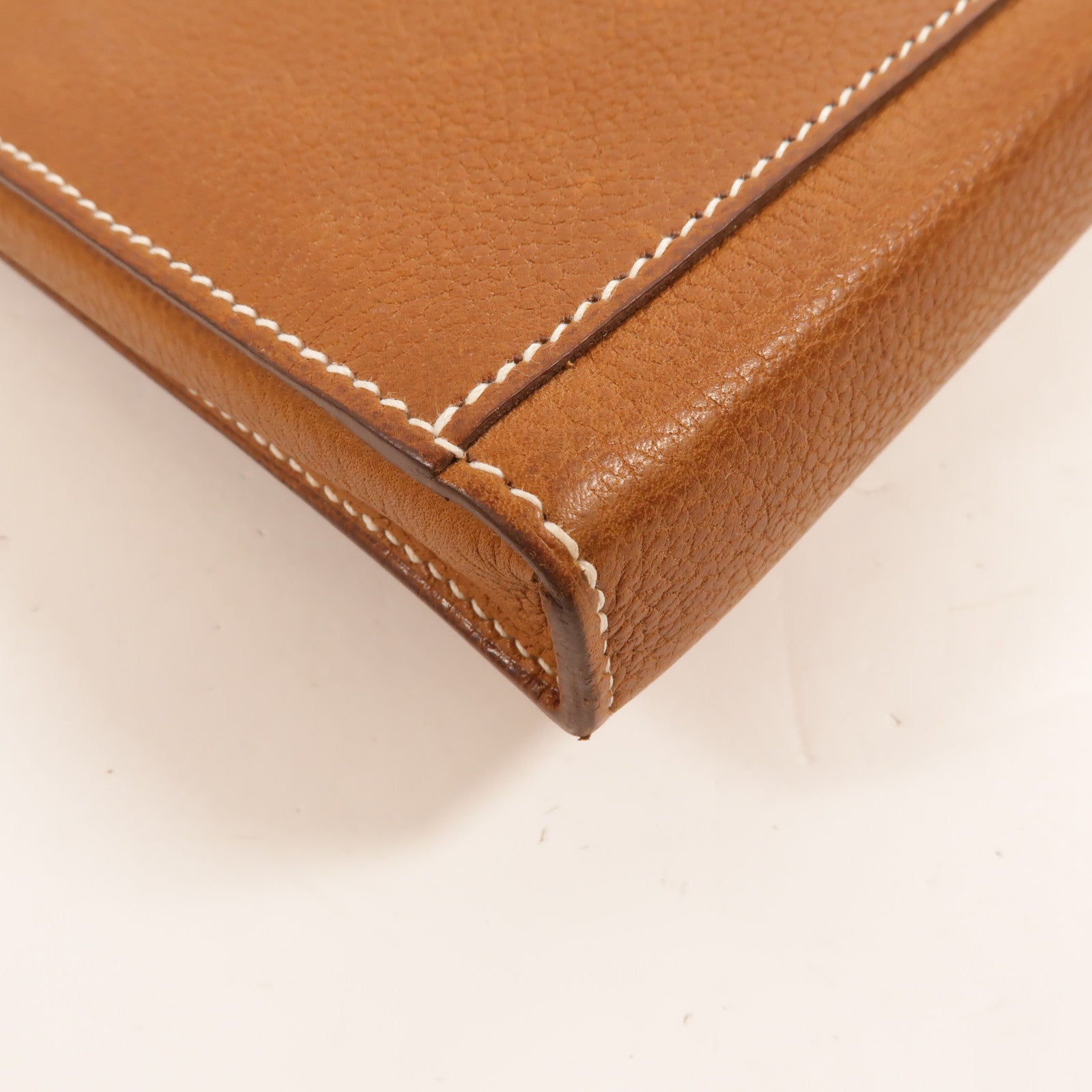 HERMES Barenia皮革Tribune Briefcase公事包Fauve