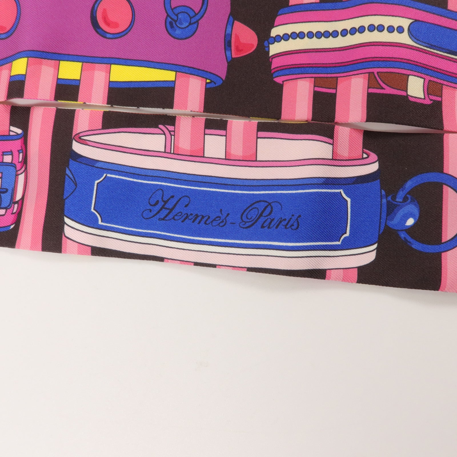 HERMES 絲質Twilly絲巾