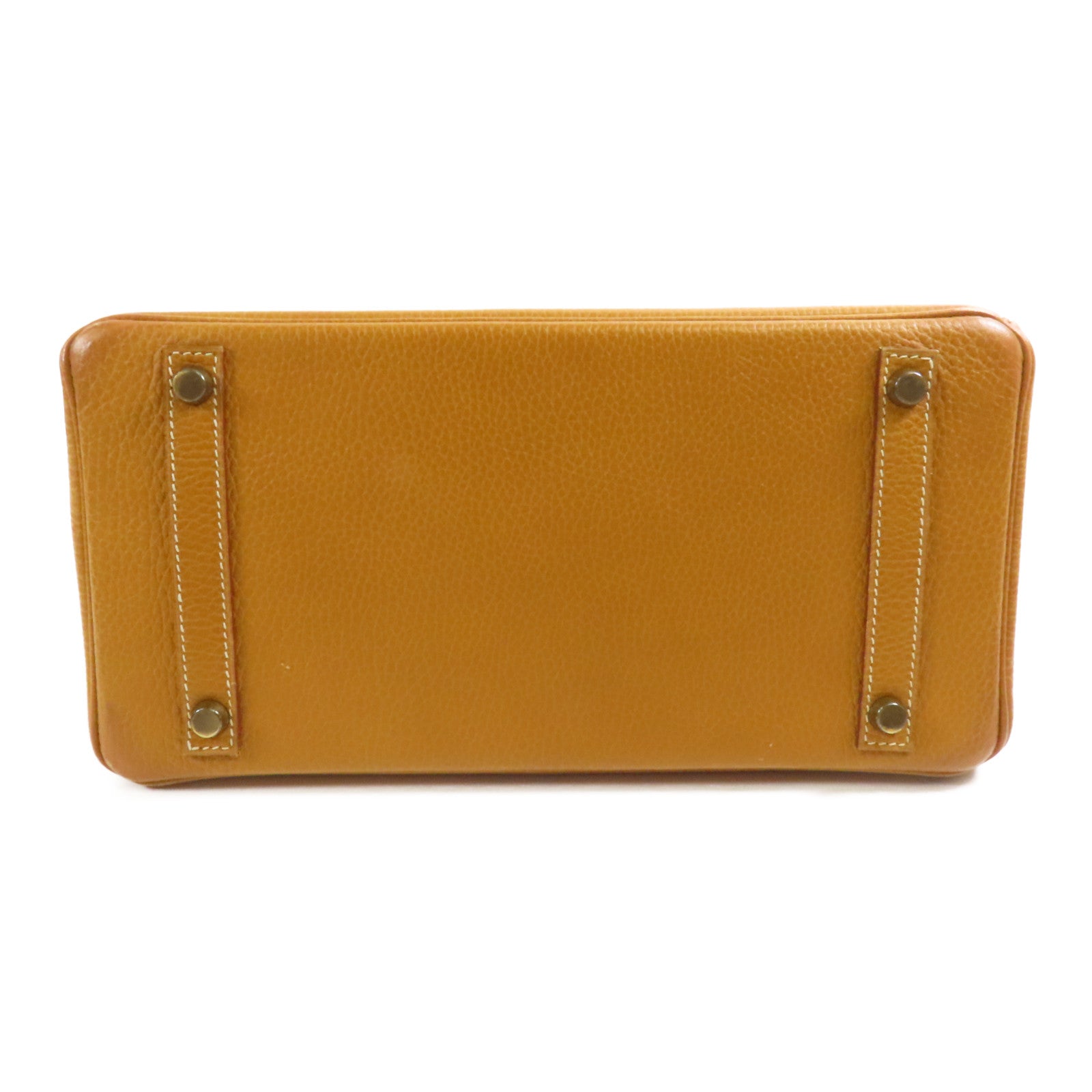 HERMES Ardennes皮革Birkin 30金扣手挽袋Natural