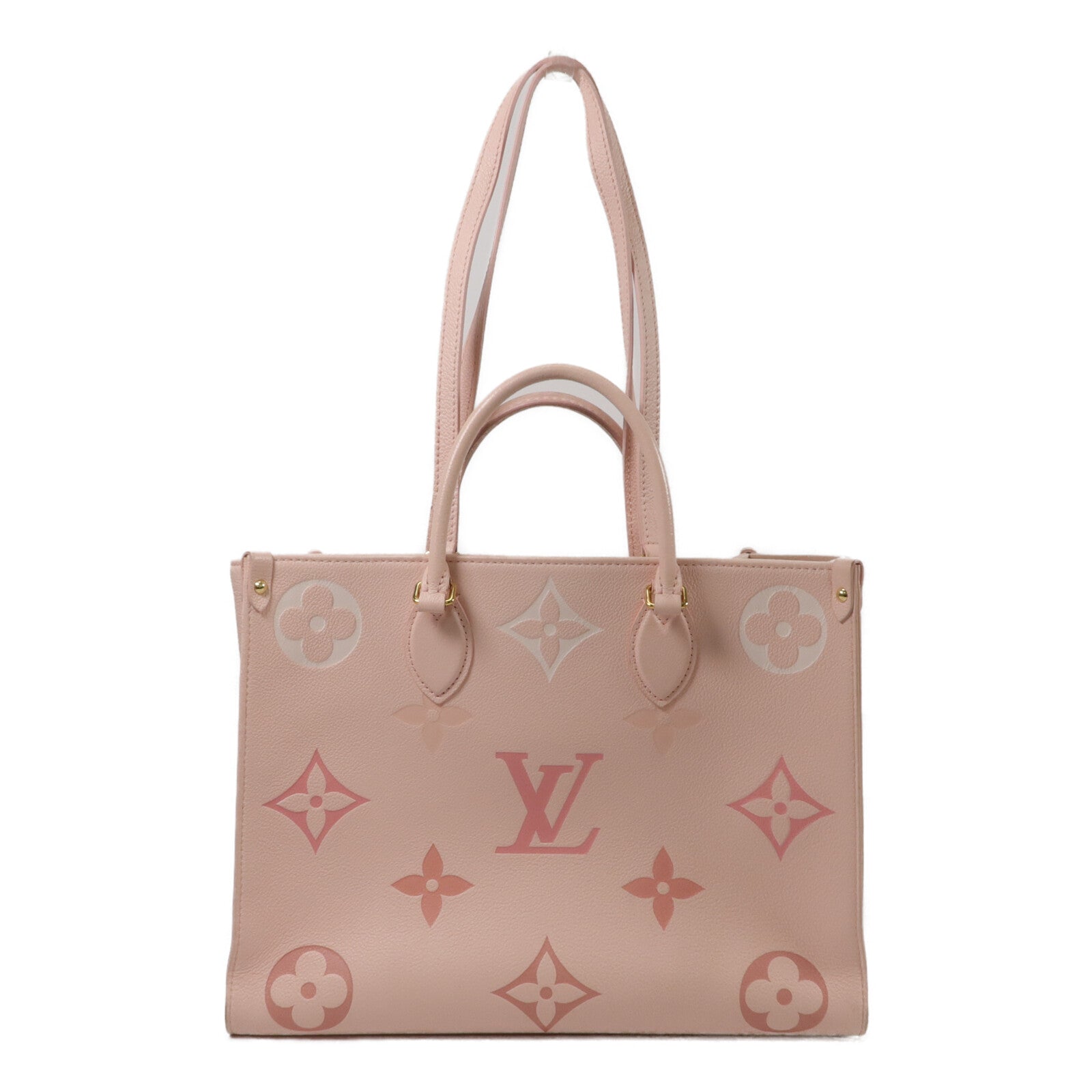 LOUIS VUITTON Monogram Empreeinte On The Go MM手挽肩背兩用袋