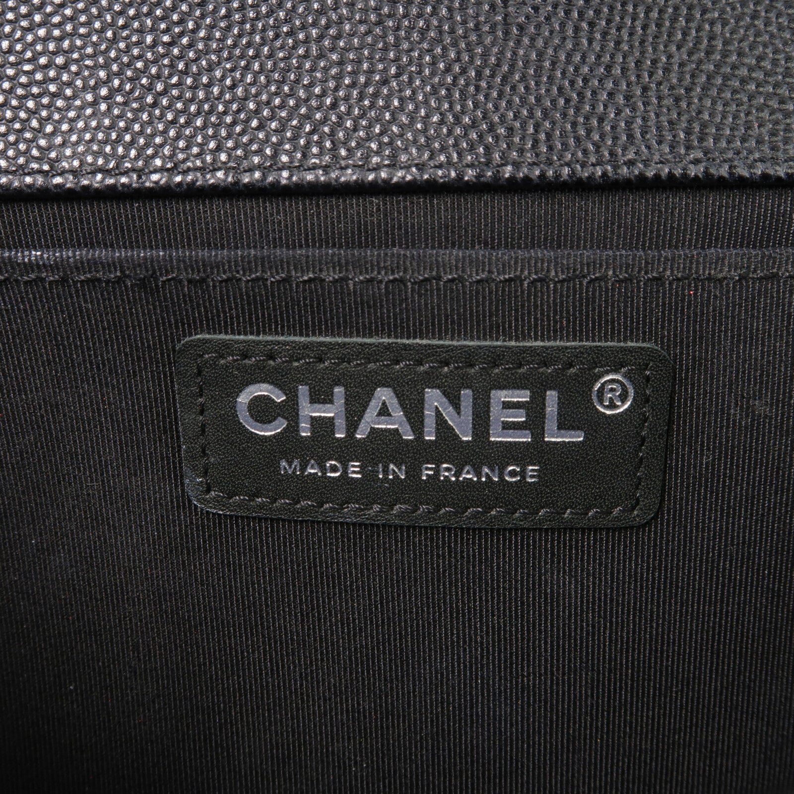 CHANEL 牛皮皮革Boy 25鏈帶肩背袋