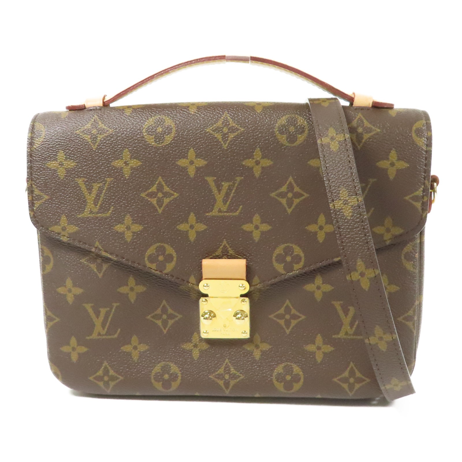 LOUIS VUITTON Monogram Pochette Metis MM金扣手挽肩背兩用袋