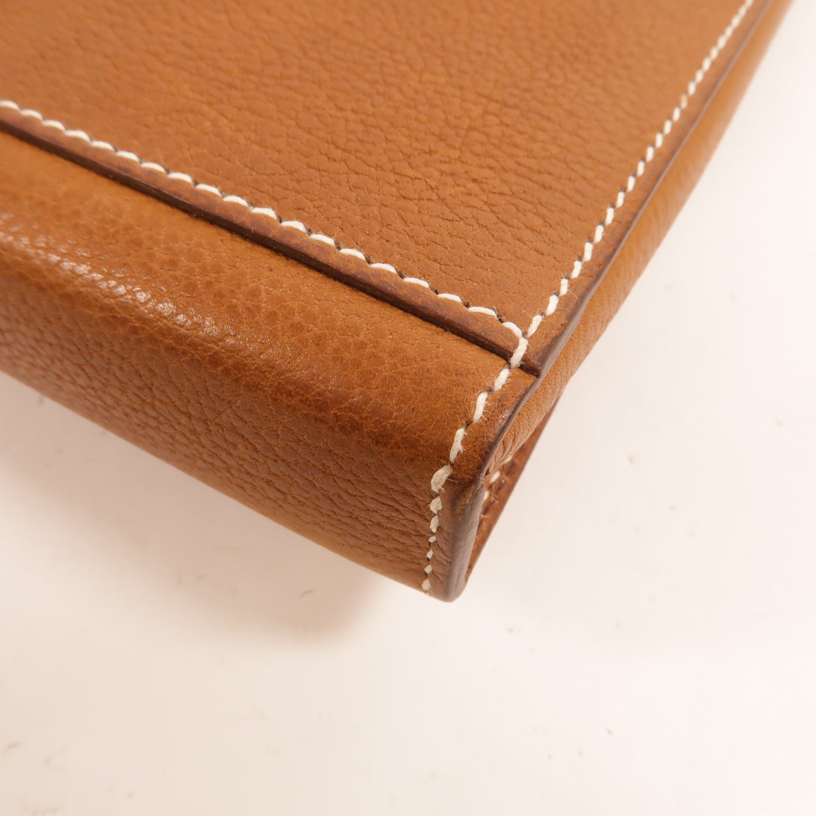 HERMES Barenia皮革Tribune Briefcase公事包Fauve