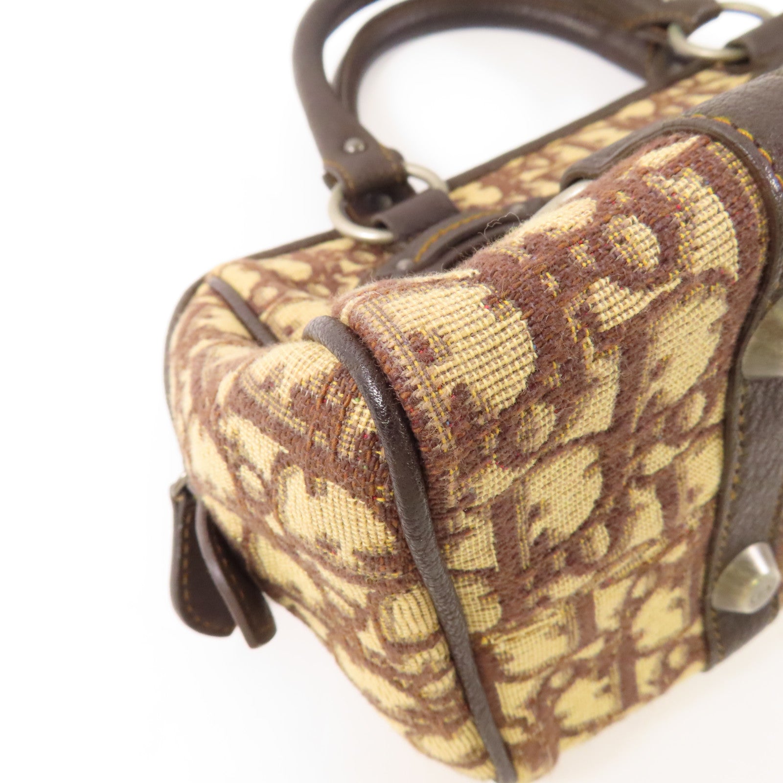 Dior CD Handbag Canvas Brown