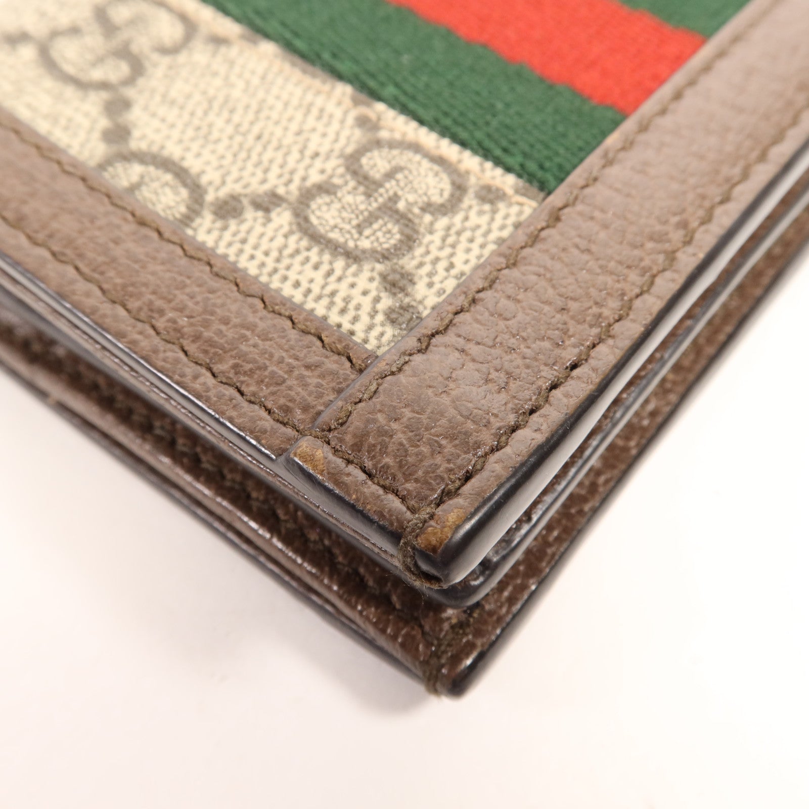 GUCCI 塗層帆布Ophidia GG Wallet金扣錢包