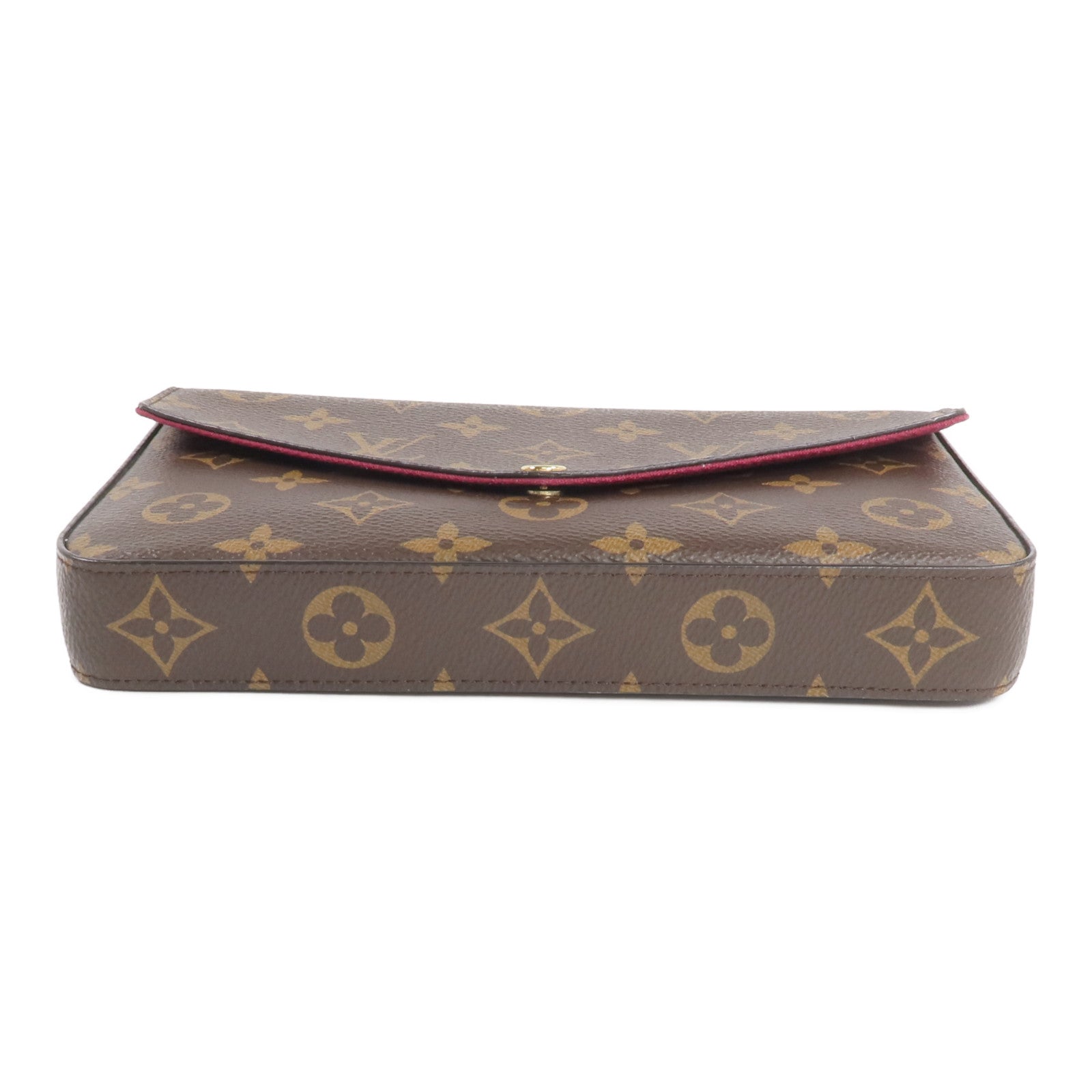 LOUIS VUITTON Monogram Pochette Felicie金扣鏈帶肩背袋