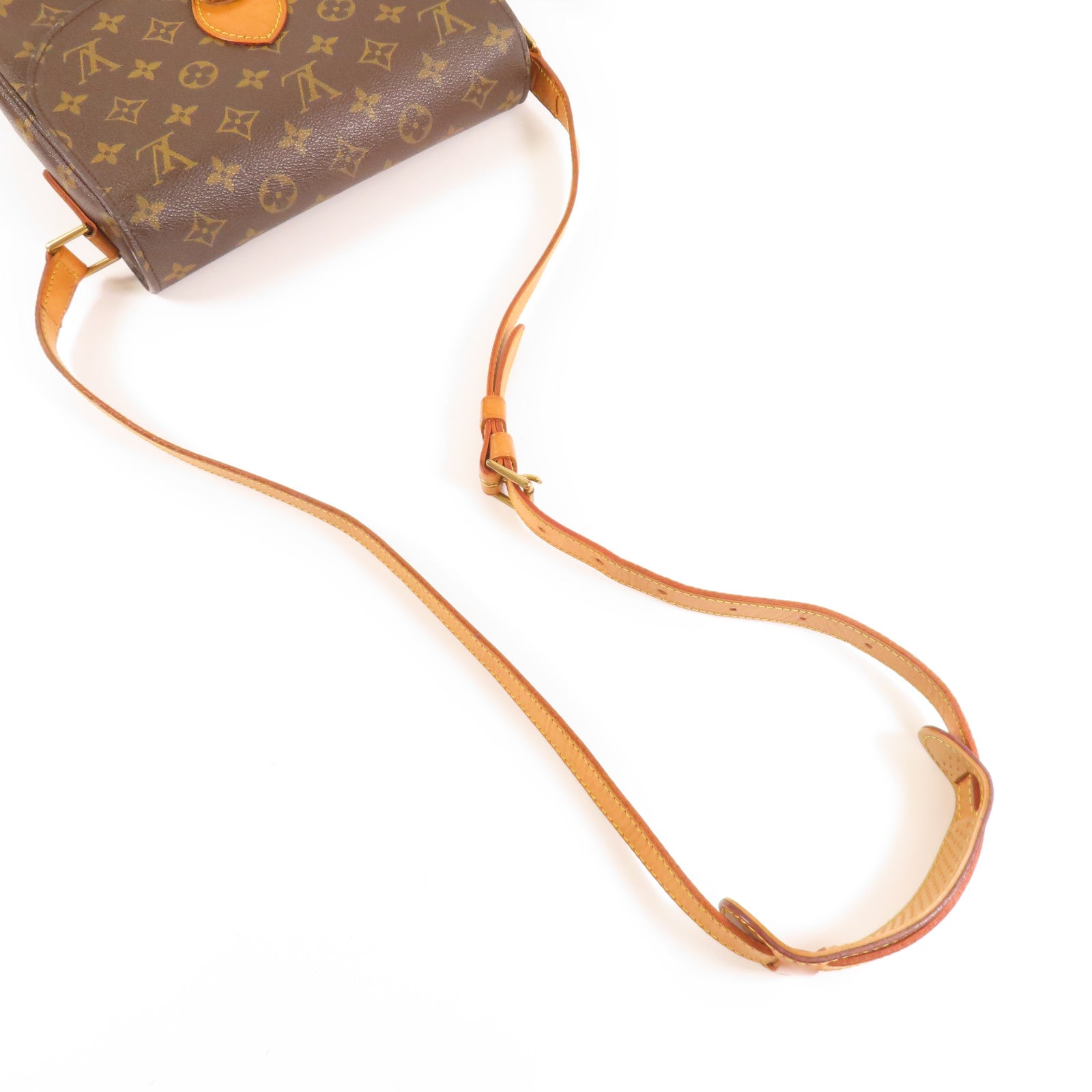 LOUIS VUITTON LV GHW Saint Cloud GM Shoulder Bag M51242 Monogram Brown