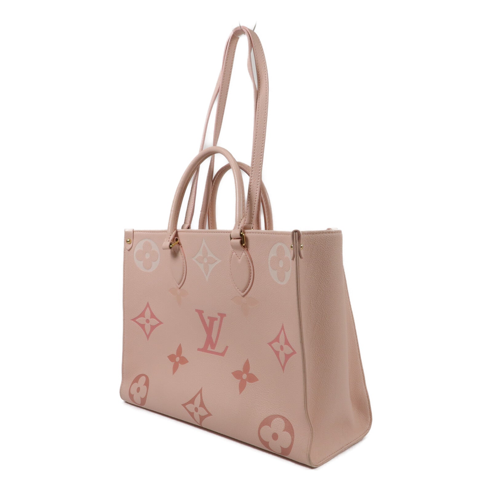 LOUIS VUITTON Monogram Empreeinte On The Go MM手挽肩背兩用袋