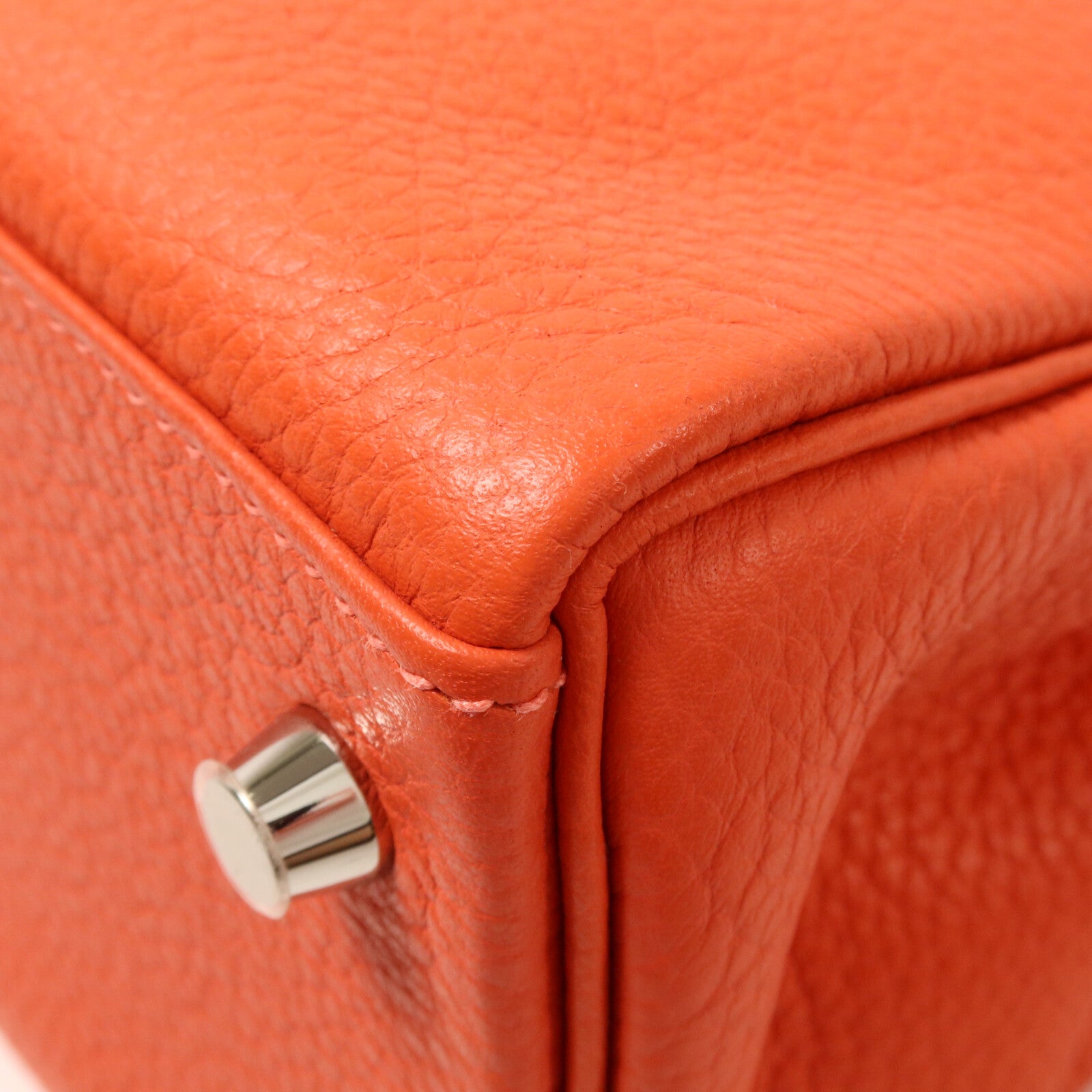 HERMES Clemence皮革Kelly 32手挽肩背兩用袋Rouge Pivoine