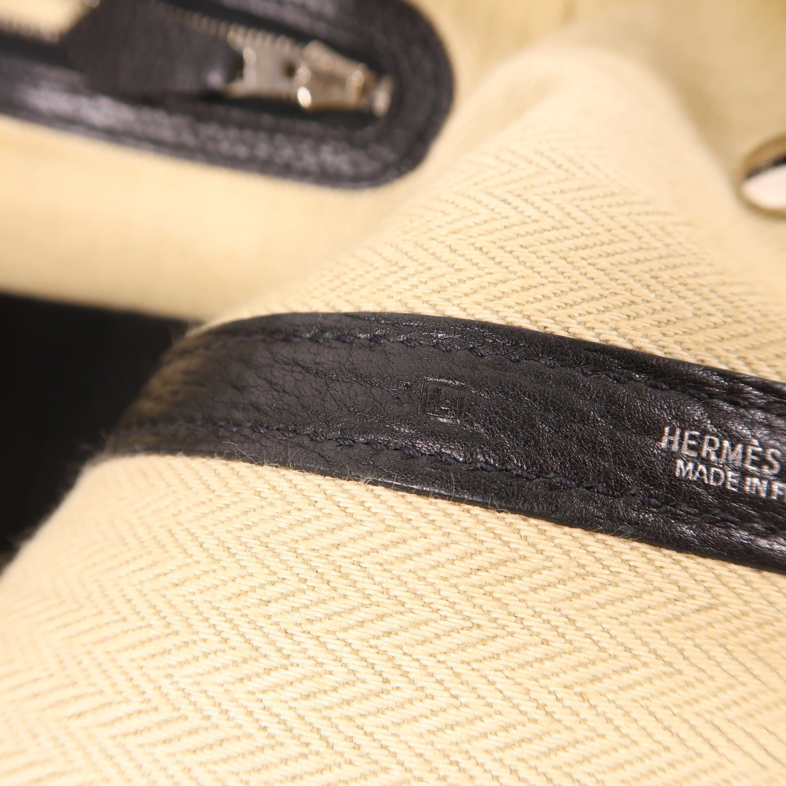 HERMES Negonda皮革GardenParty PM銀扣手挽袋