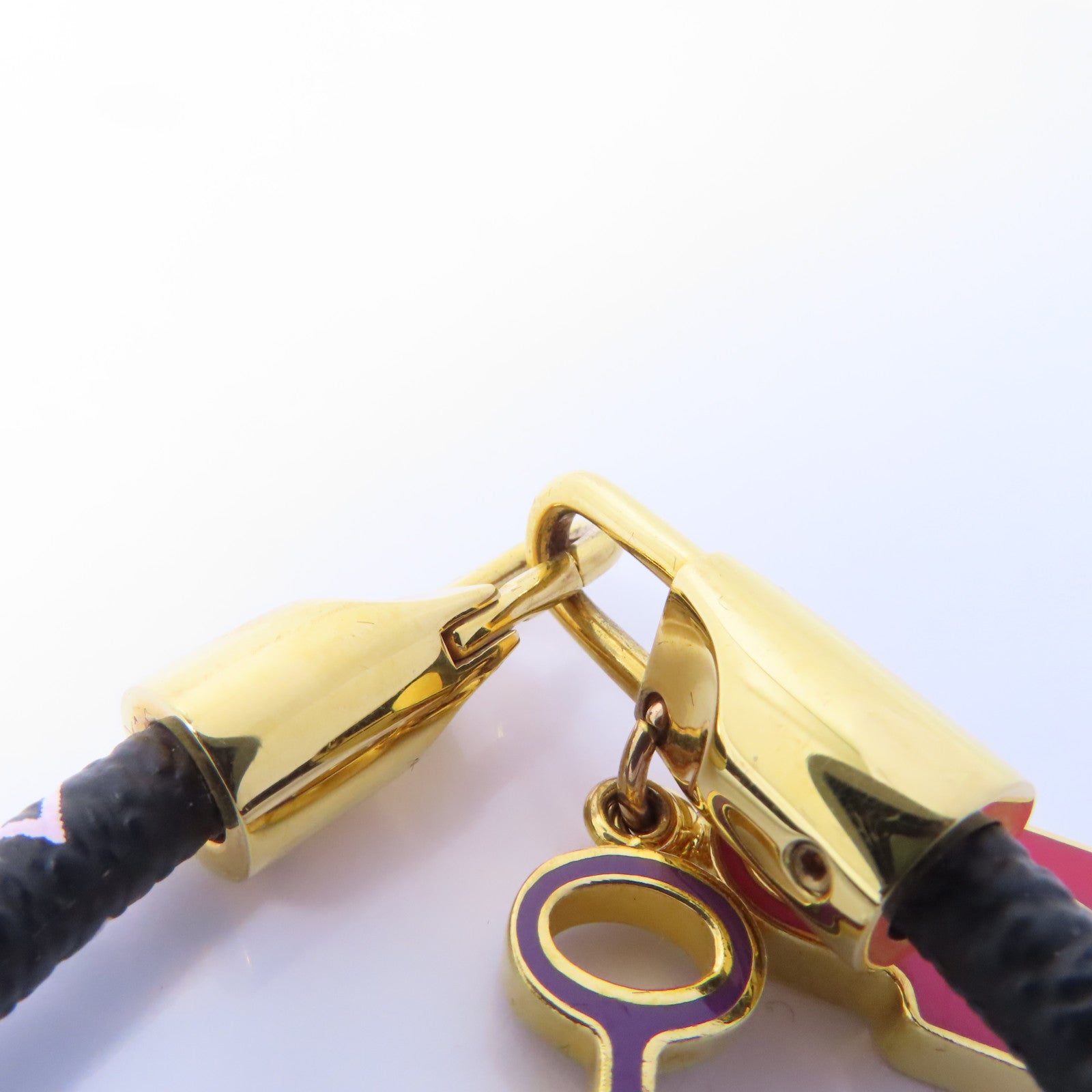 LOUIS VUITTON Monogram Multicolore Bracelet金扣手鐲黑色/彩色