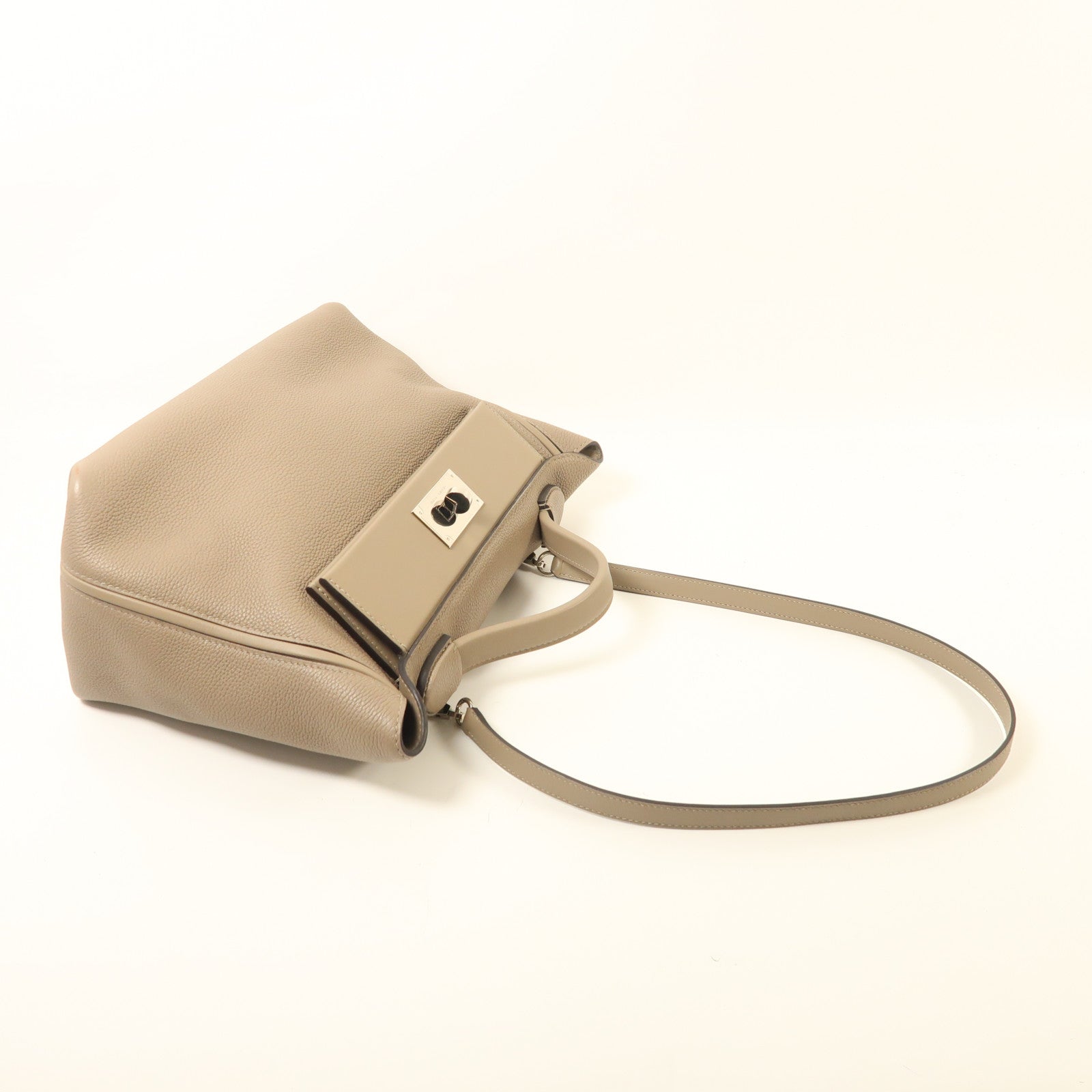 HERMES 24/24 29cm手挽肩背兩用袋Gris Asphalte