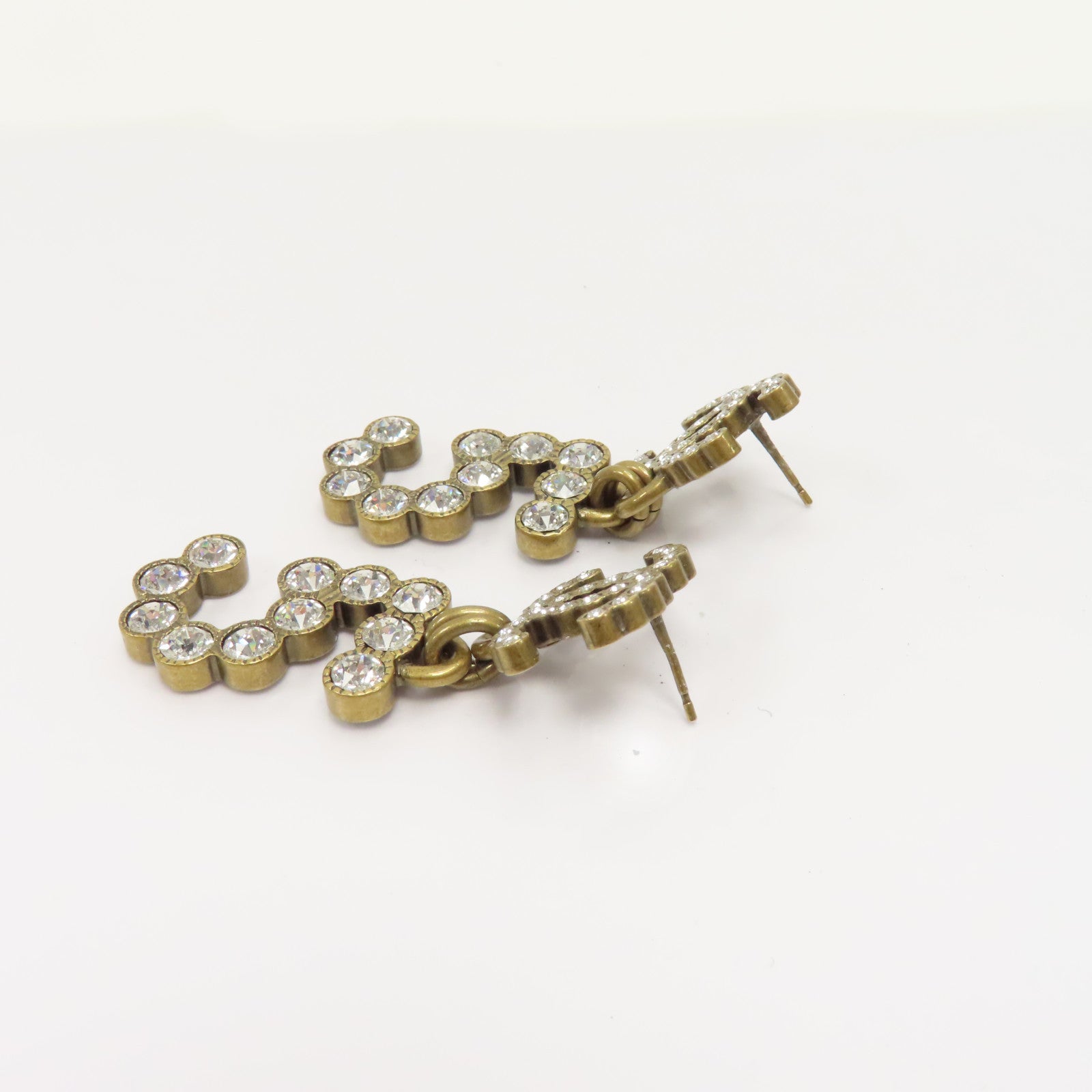 CHANEL PVC/金屬Earrings耳環金色/透明