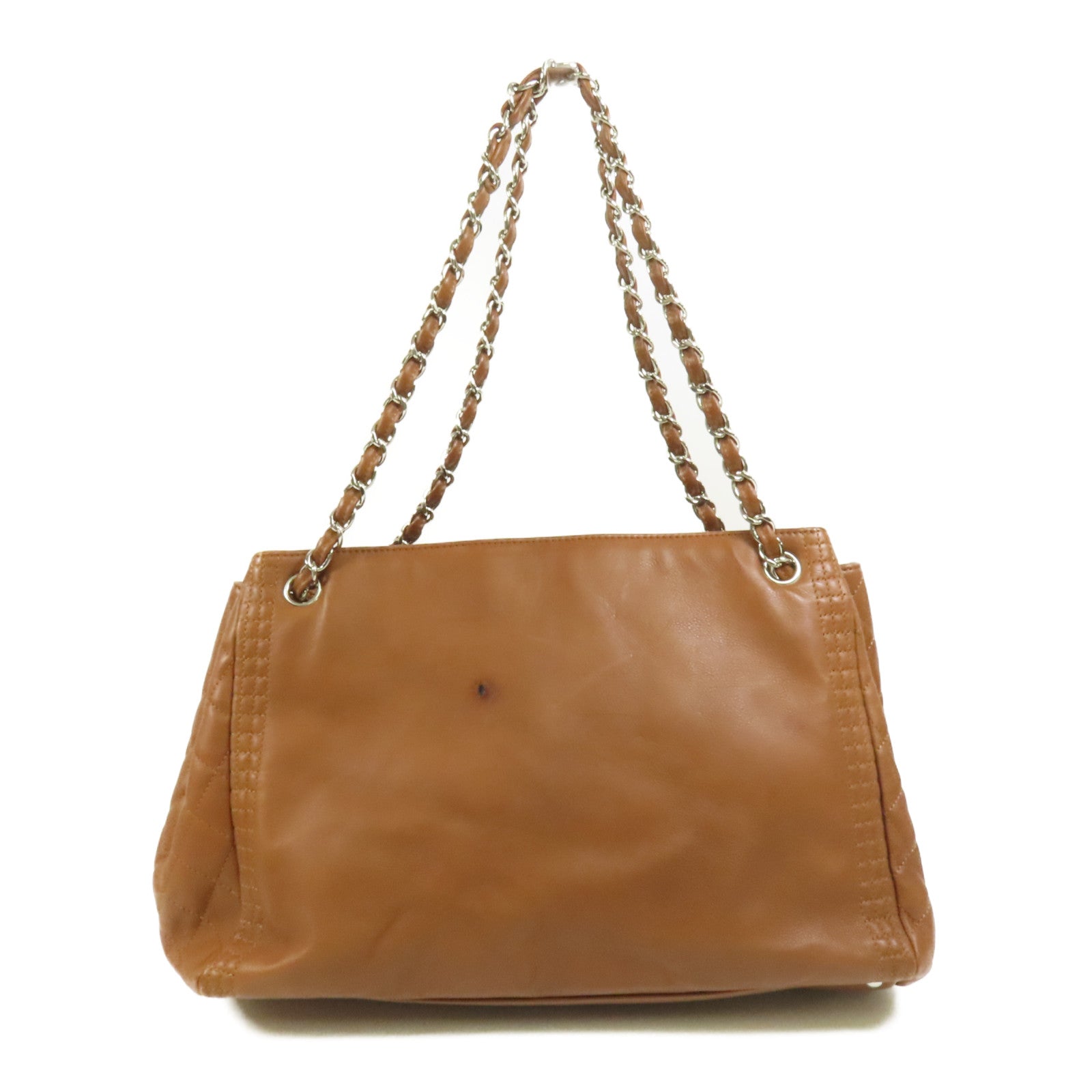 CHANEL 牛皮皮革Coco Bengal Tote銀扣肩背袋