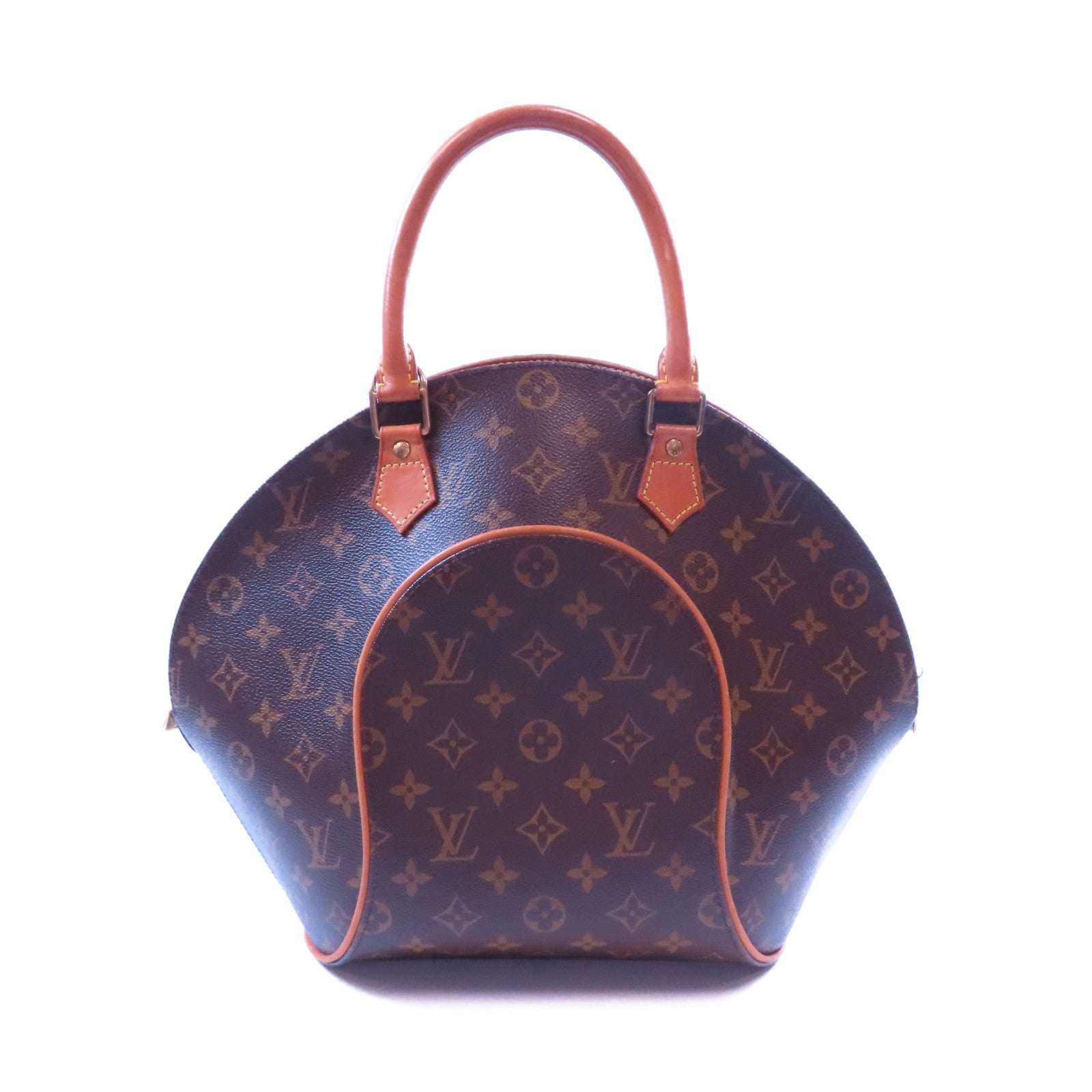 LOUIS VUITTON Monogram Elipse MM金扣手挽袋啡色