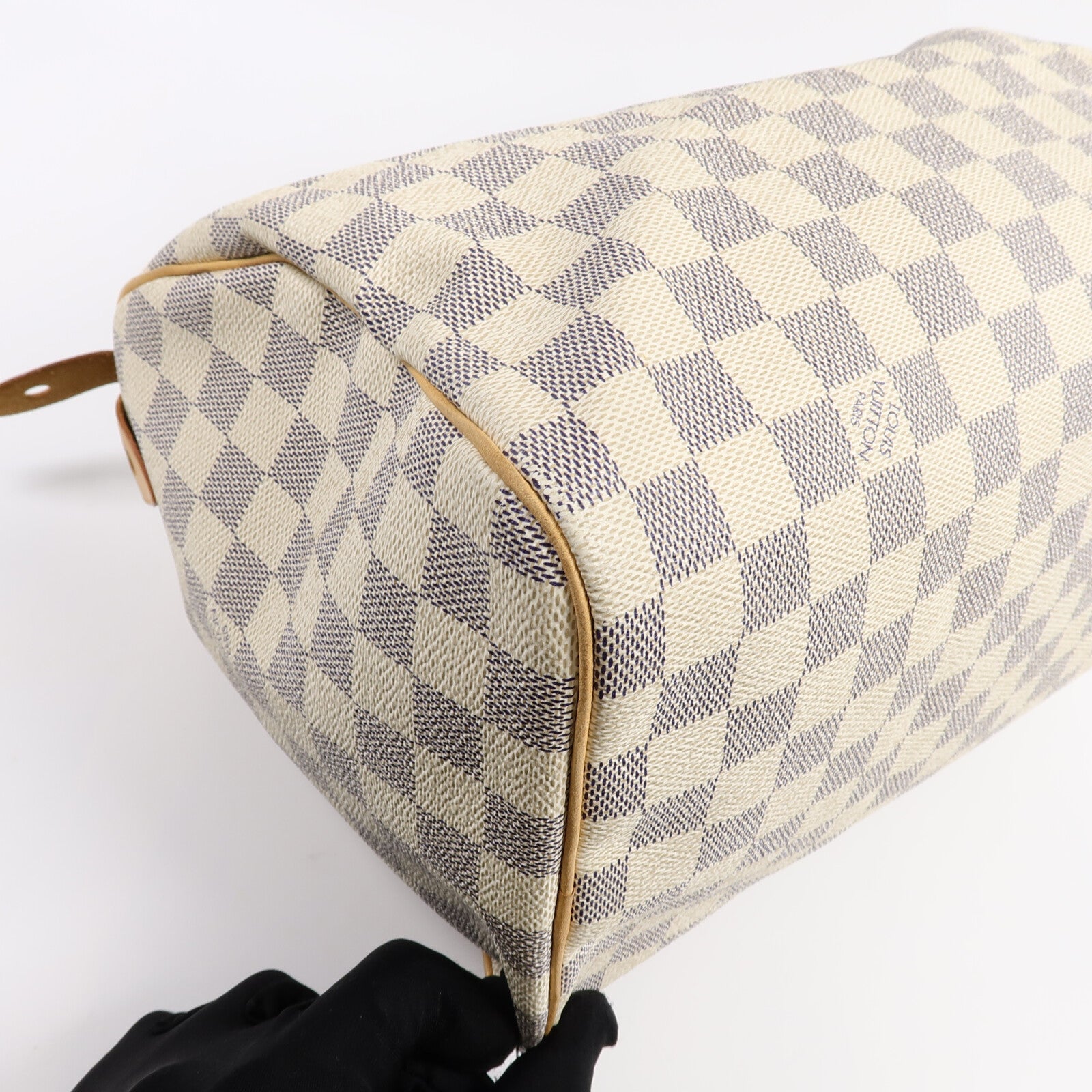 LOUIS VUITTON Damier Azur Speedy 30手挽袋