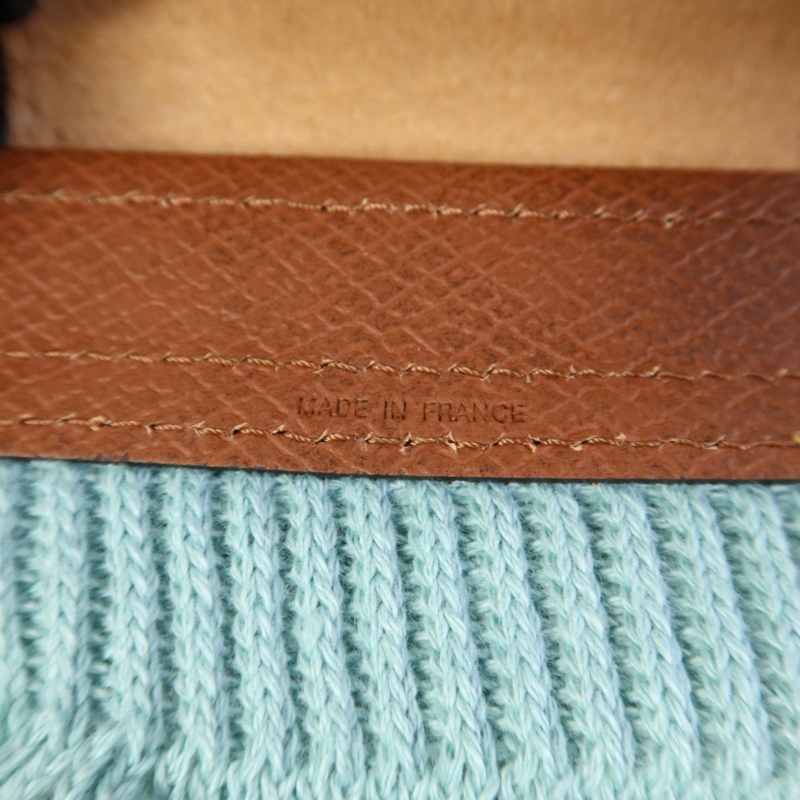 Longchamp 棉質/牛皮皮革2 Way Shoulder Bag金扣手挽肩背兩用袋