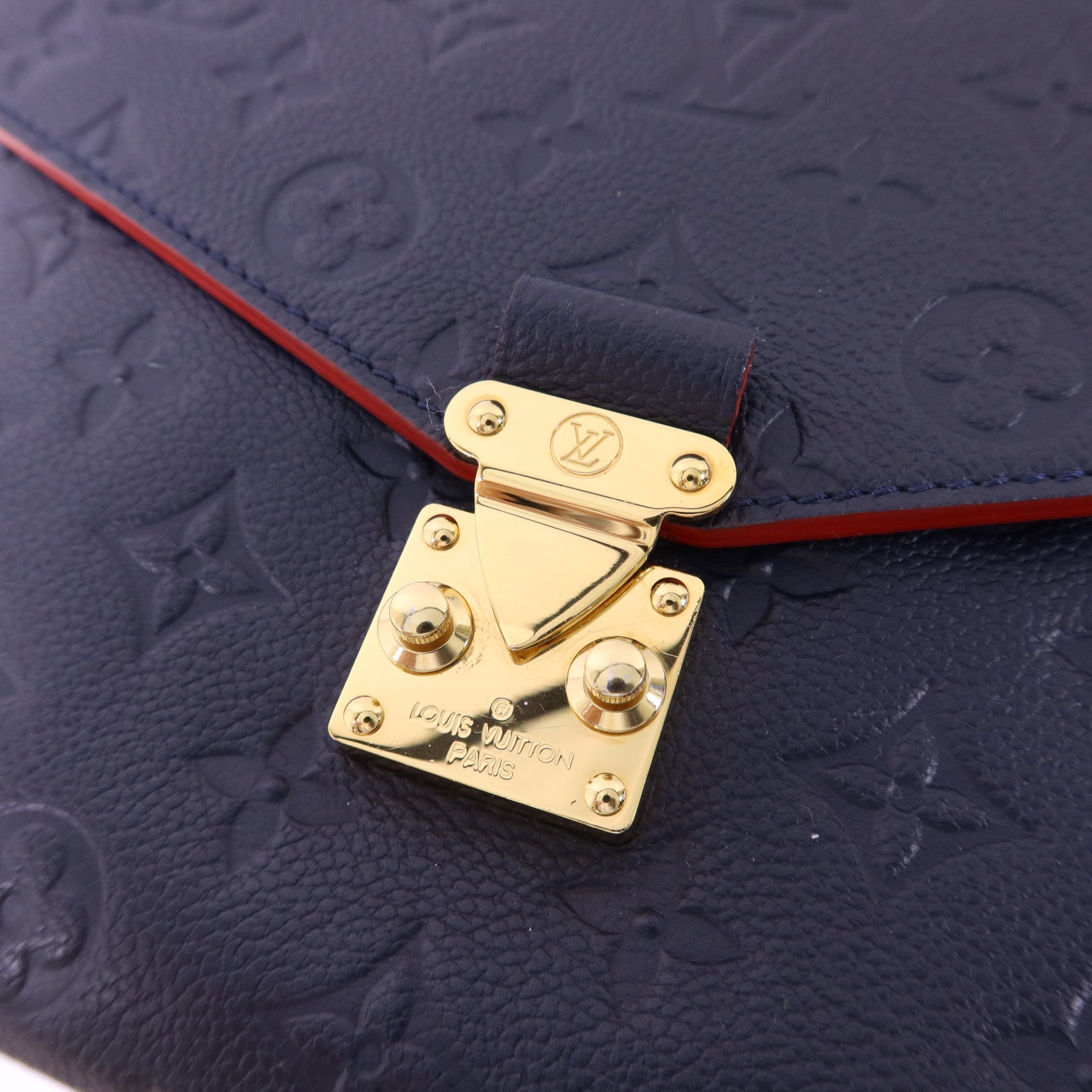 LOUIS VUITTON Monogram Empreinte Pochette Metis金扣手挽肩背兩用袋
