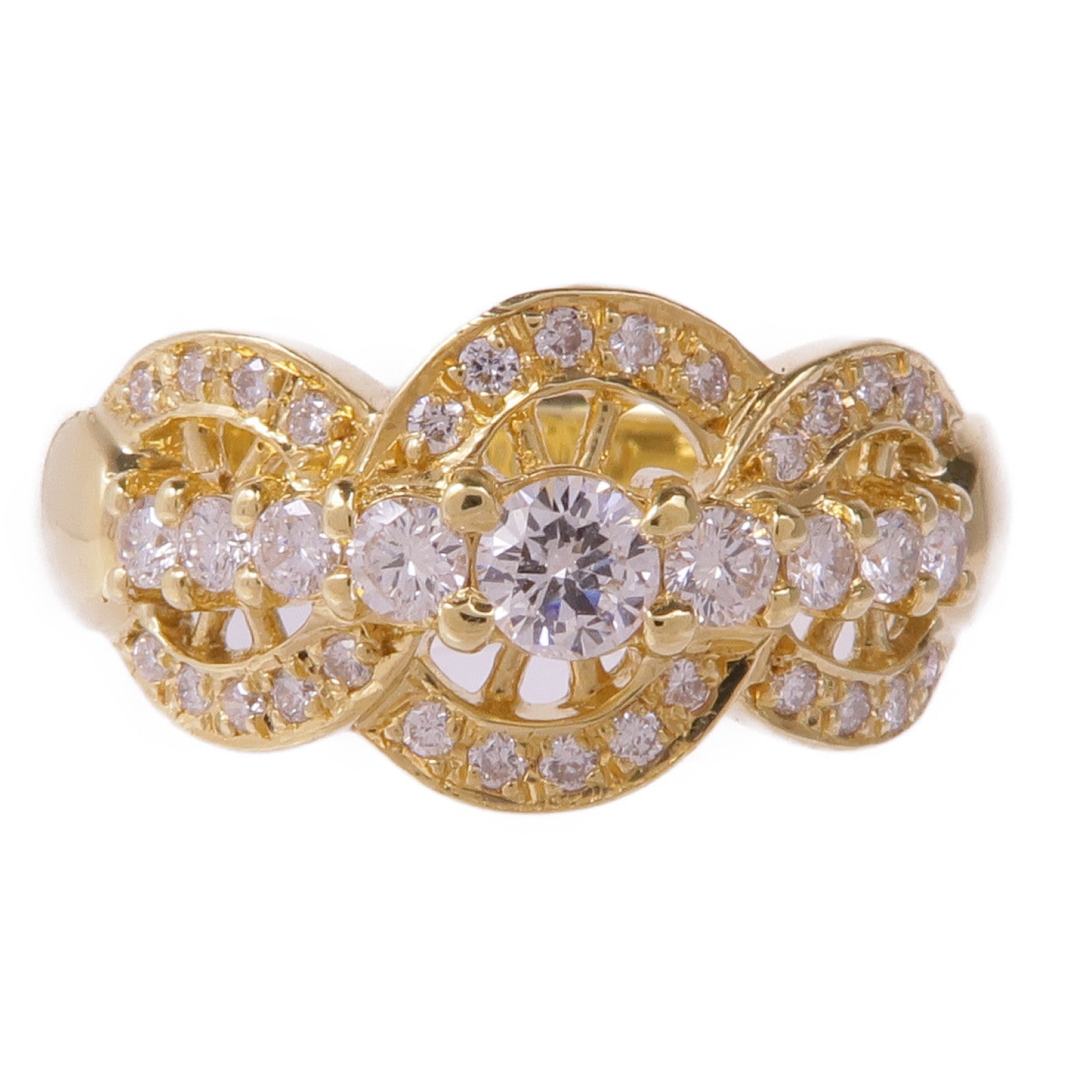JEWELRY 【激減優惠】18K黃金Diamond Ring鑽石戒指US#6.25
