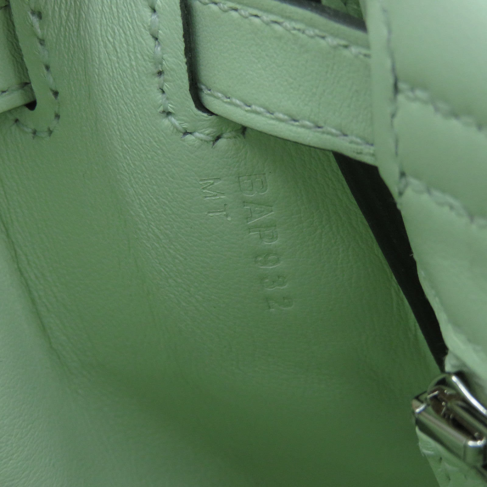 HERMES Swift皮革Kelly 25銀扣手挽肩背兩用袋Vert Fizz氣泡綠色