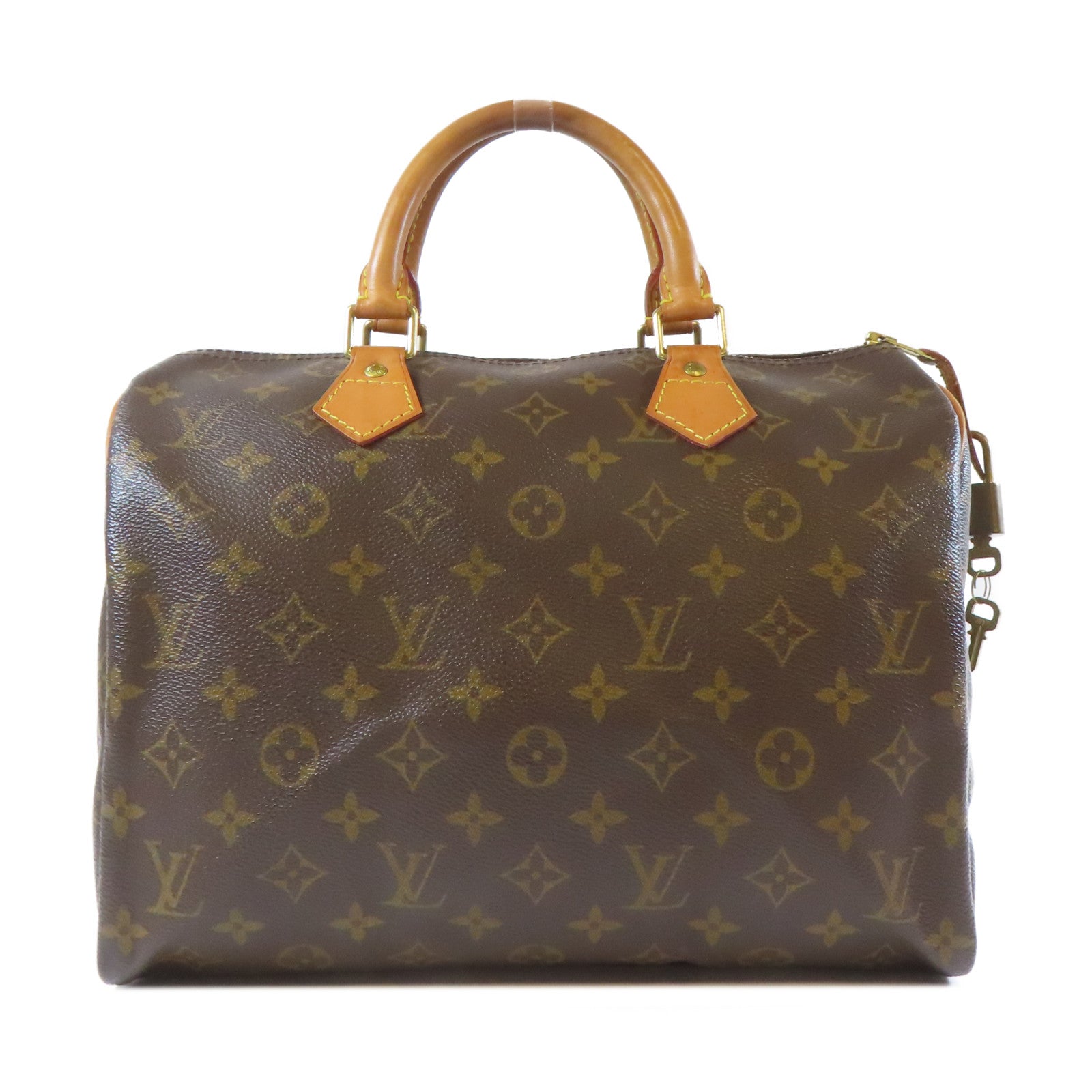 LOUIS VUITTON 【激減優惠】Monogram Speedy 30金扣手挽袋啡色
