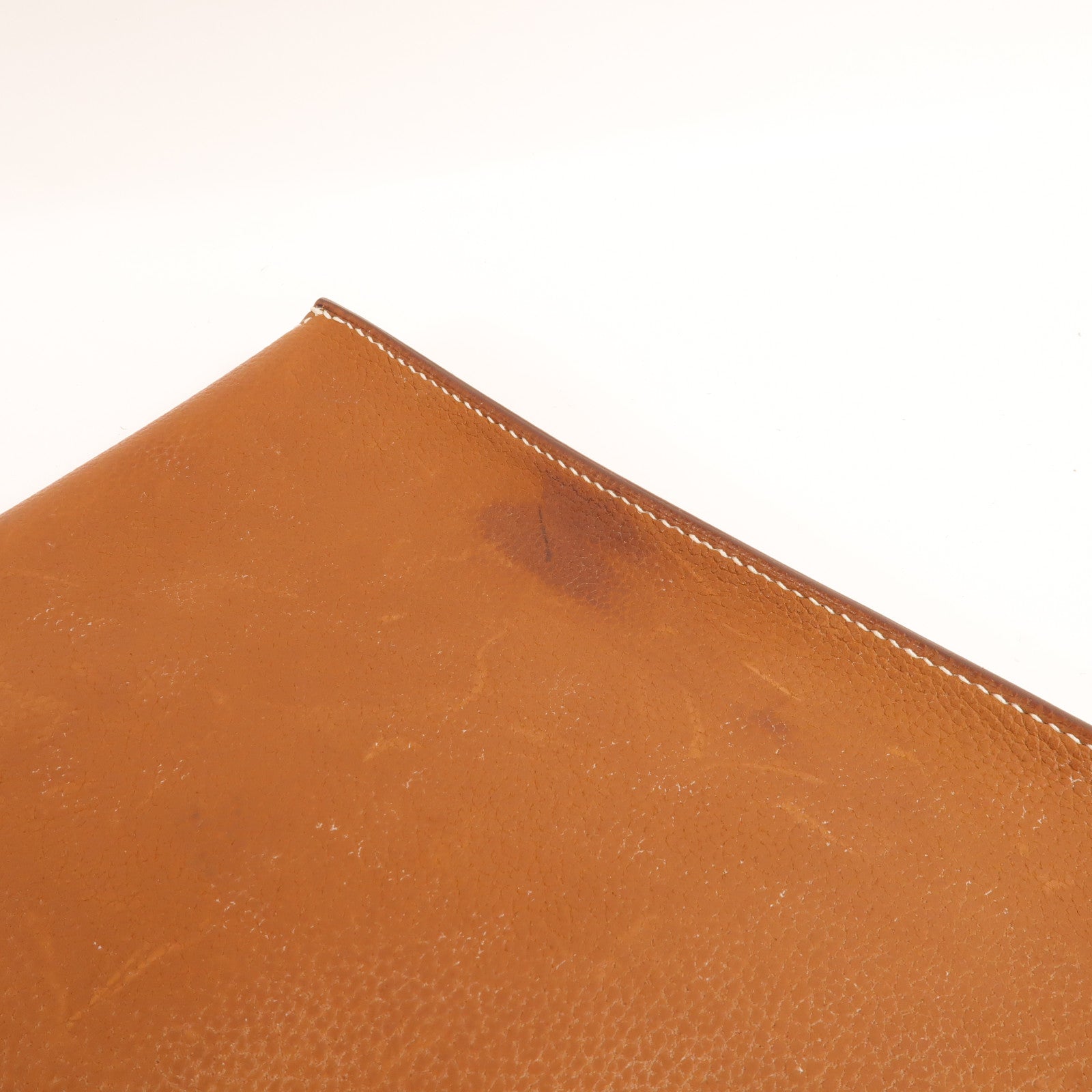HERMES Barenia皮革Tribune Briefcase公事包Fauve