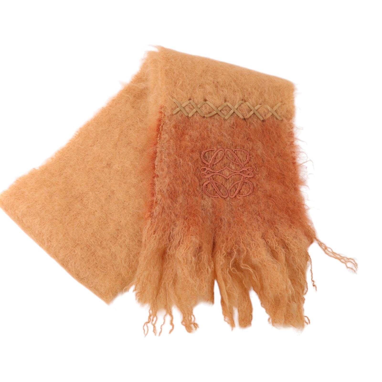 LOEWE Mohair/羊毛Anagram Scarf 140x19圍巾