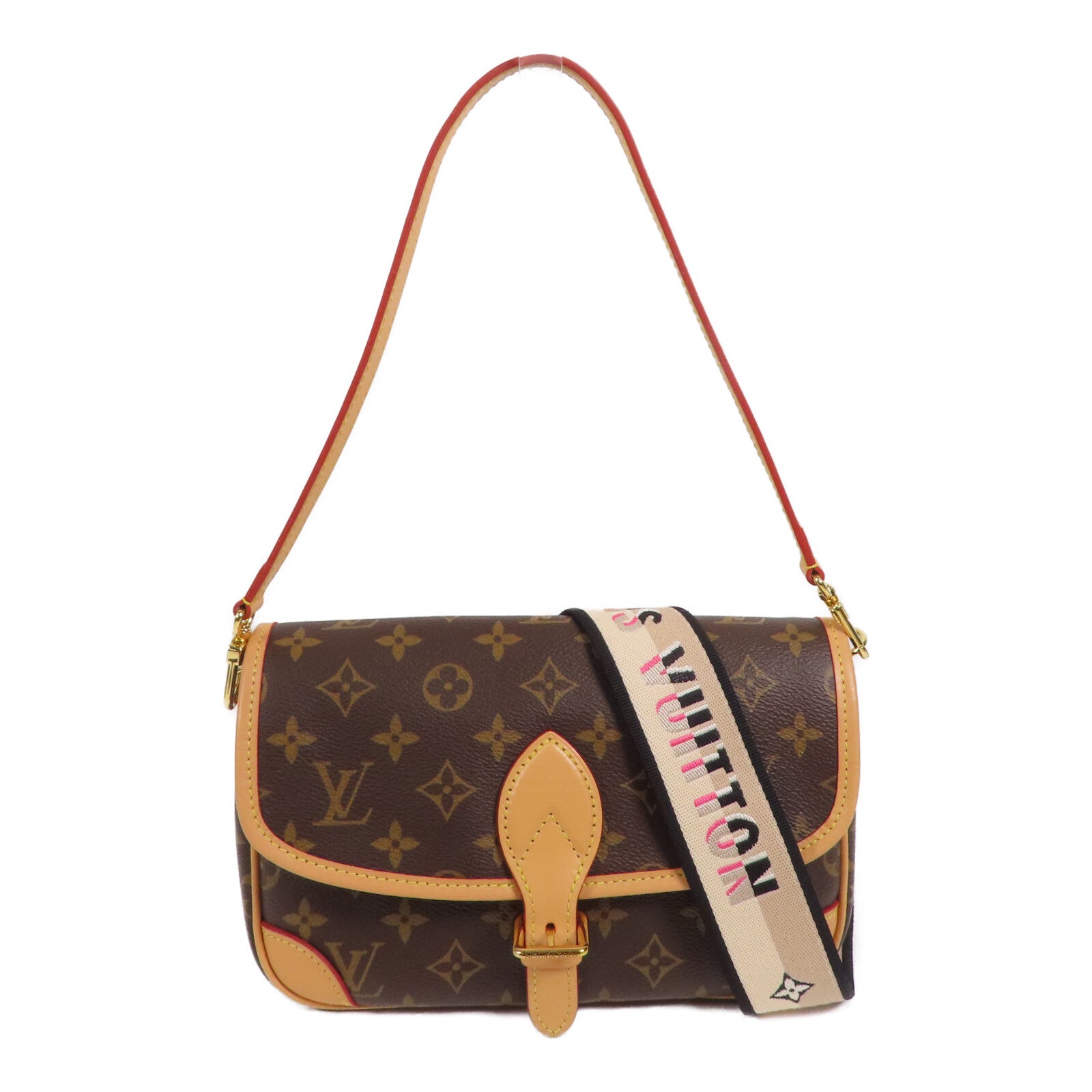 LOUIS VUITTON Monogram Diane金扣手挽肩背兩用袋