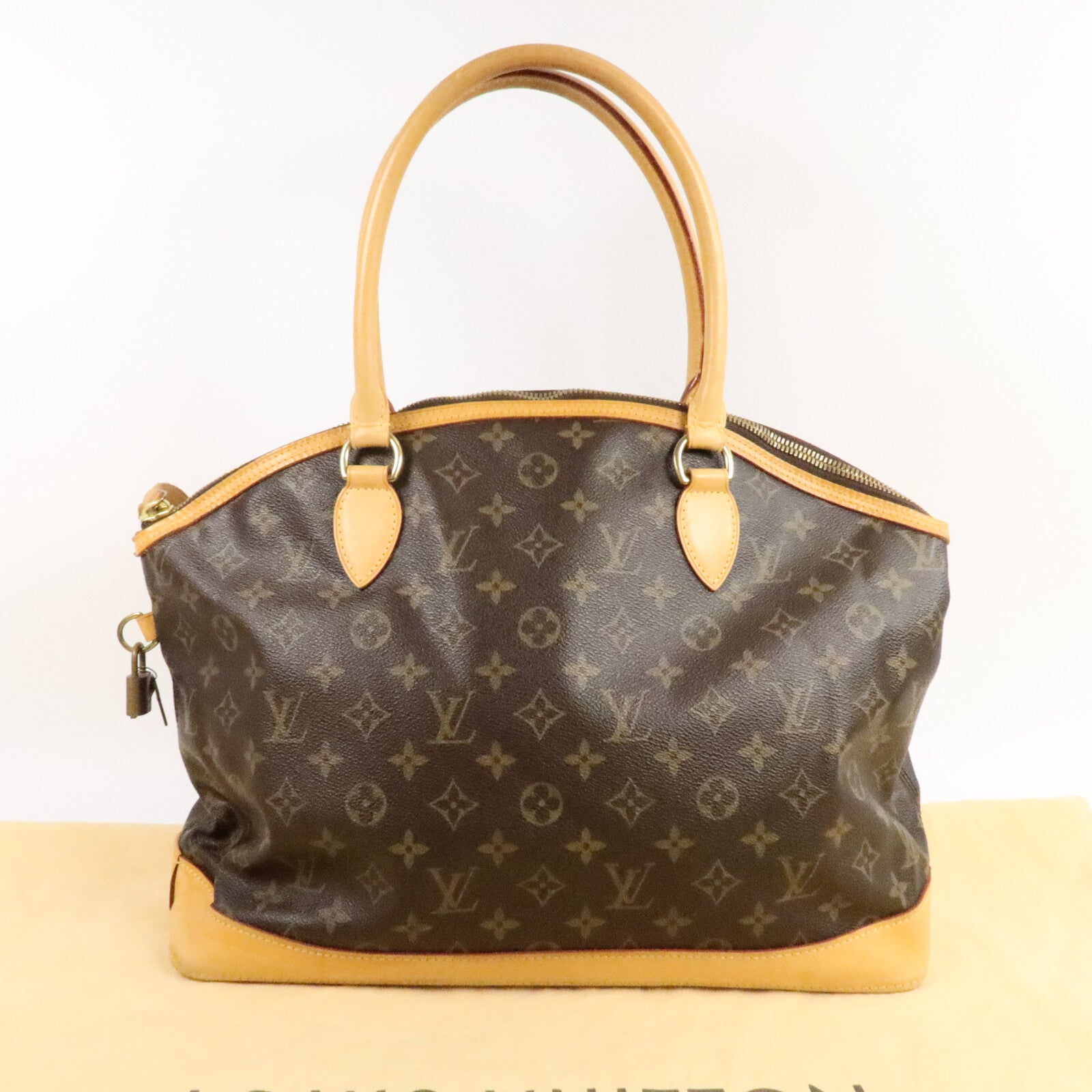 LOUIS VUITTON Monogram Lockit Horizontal金扣肩背袋