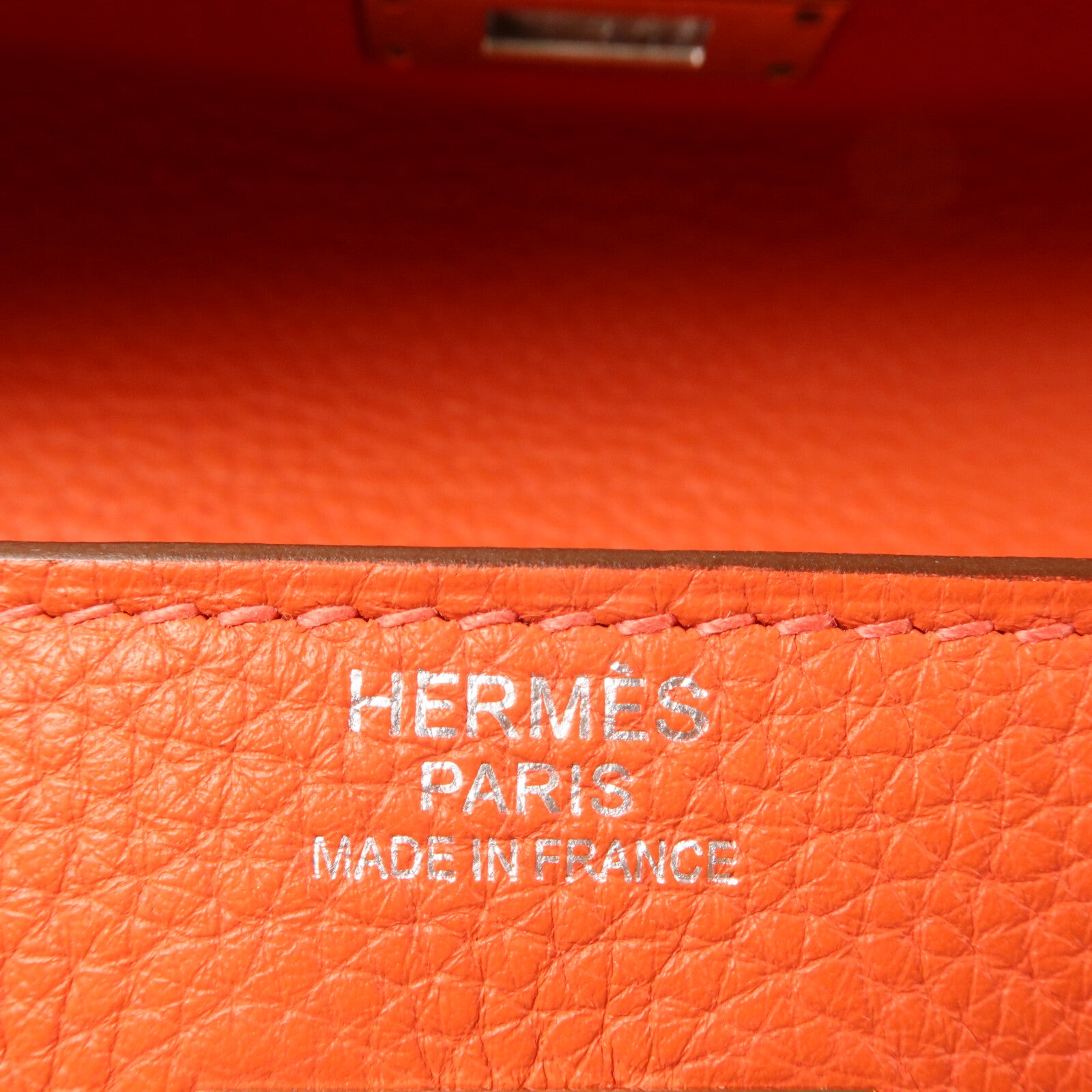 HERMES Clemence皮革Kelly 32手挽肩背兩用袋Rouge Pivoine
