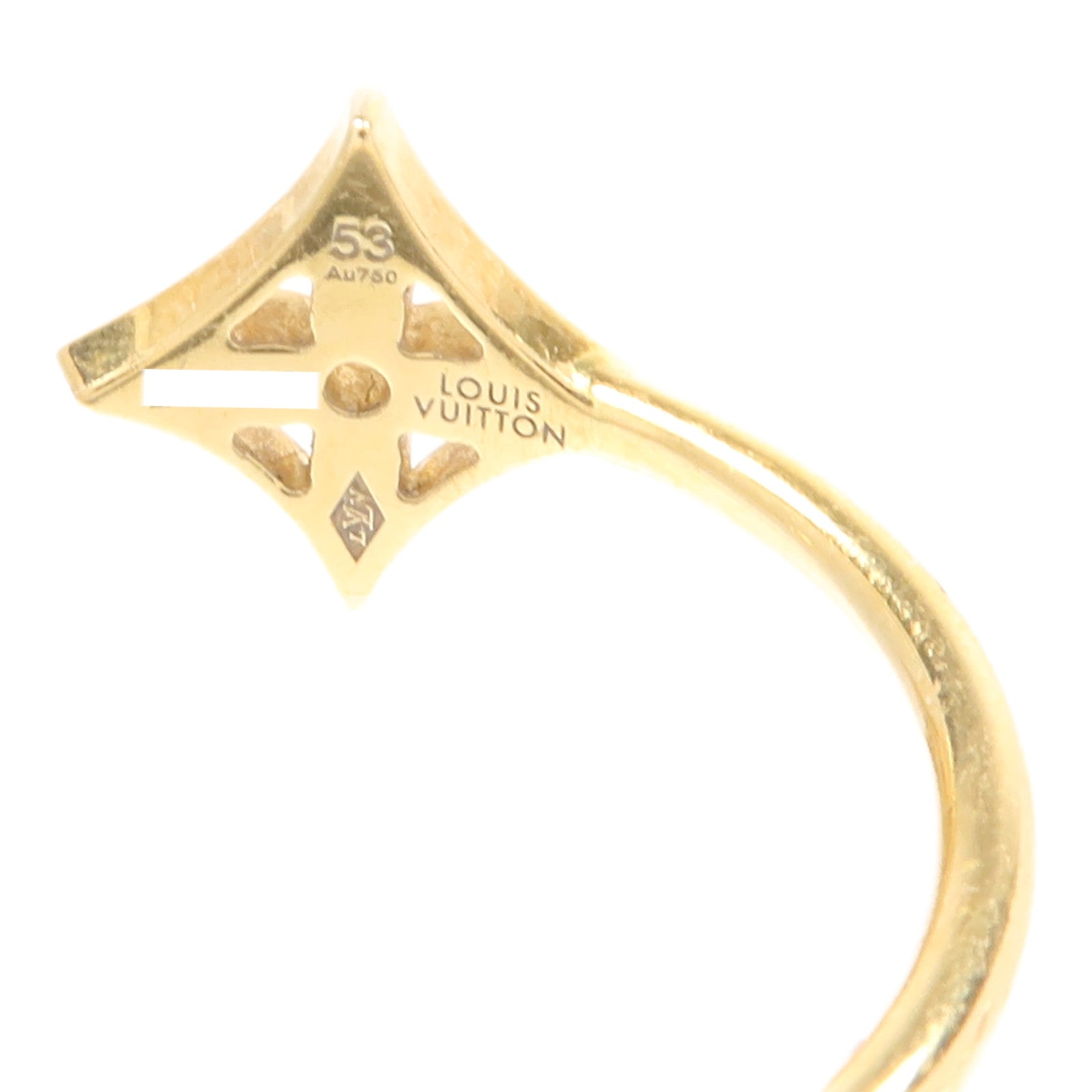 LOUIS VUITTON 18K白金/黃金/玫瑰金Diamond Idylle Blossom Ring鑽石戒指US#6.25