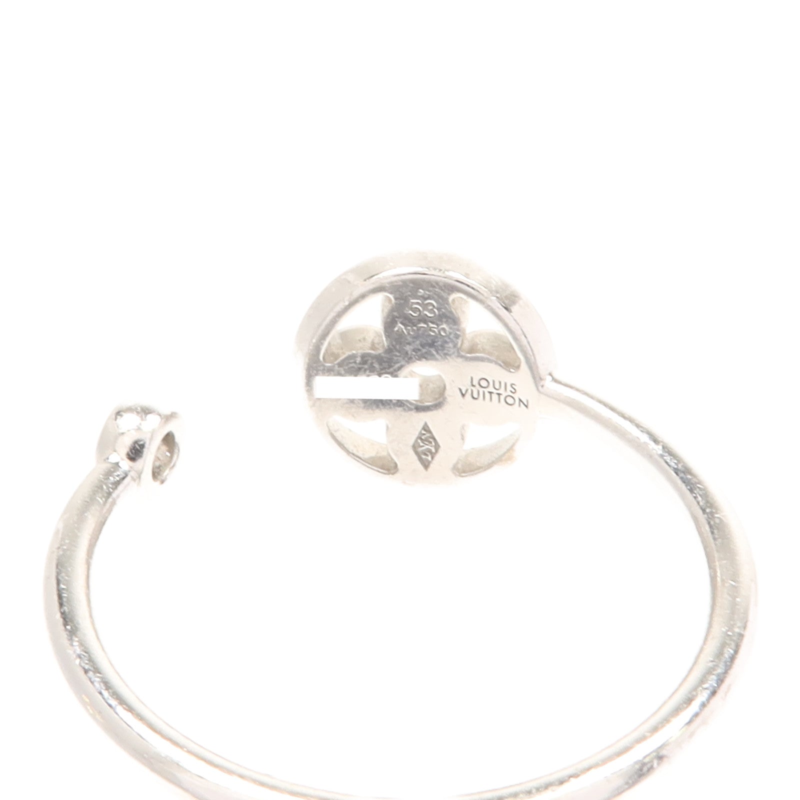 LOUIS VUITTON 18K白金/黃金/玫瑰金Diamond Idylle Blossom Ring鑽石戒指US#6.25