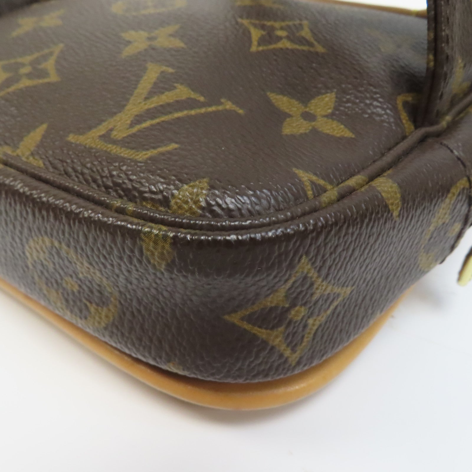LOUIS VUITTON Monogram Bosphore Bum Bag金扣腰包啡色