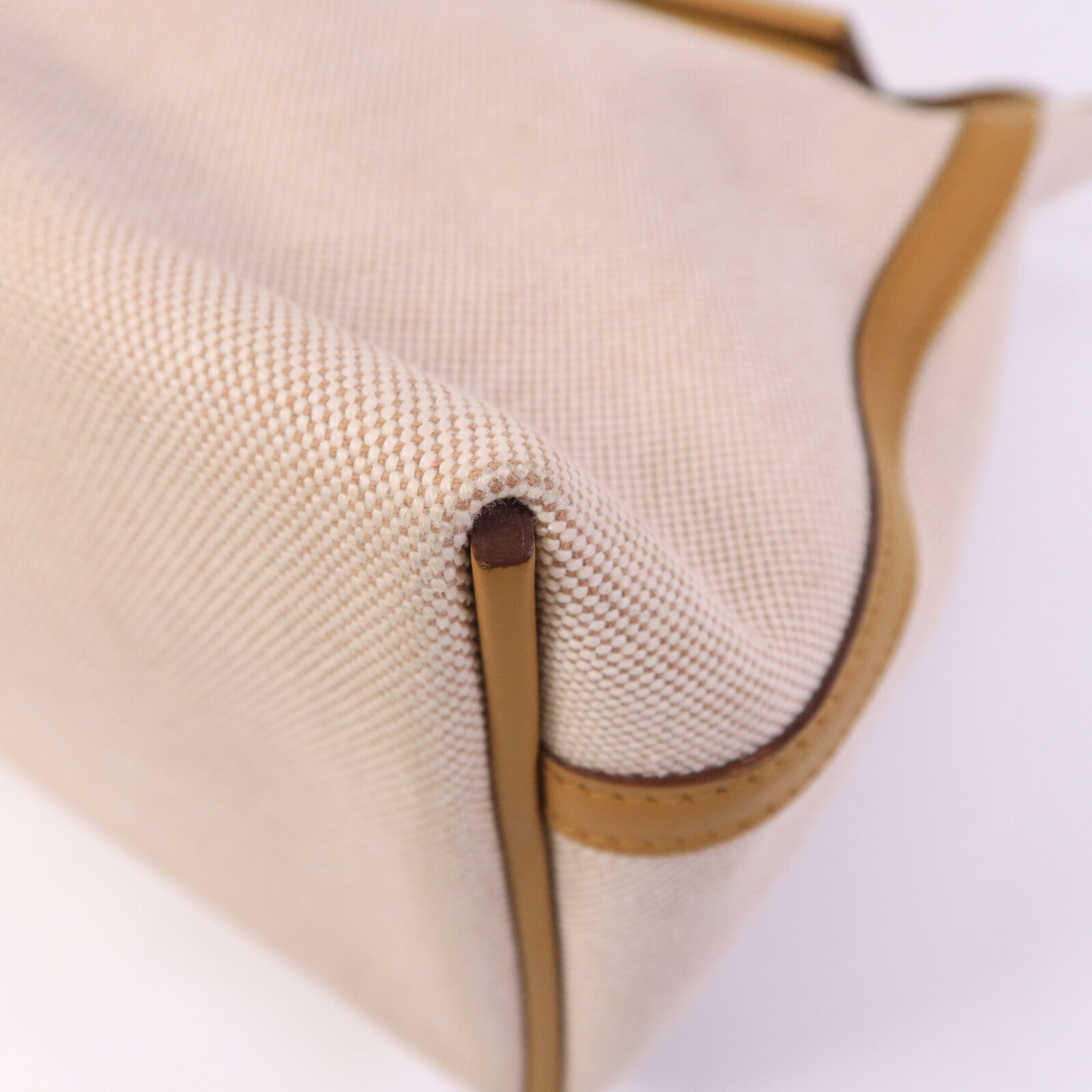 HERMES 帆布/Swift皮革24/24 35CM手挽袋Sesame