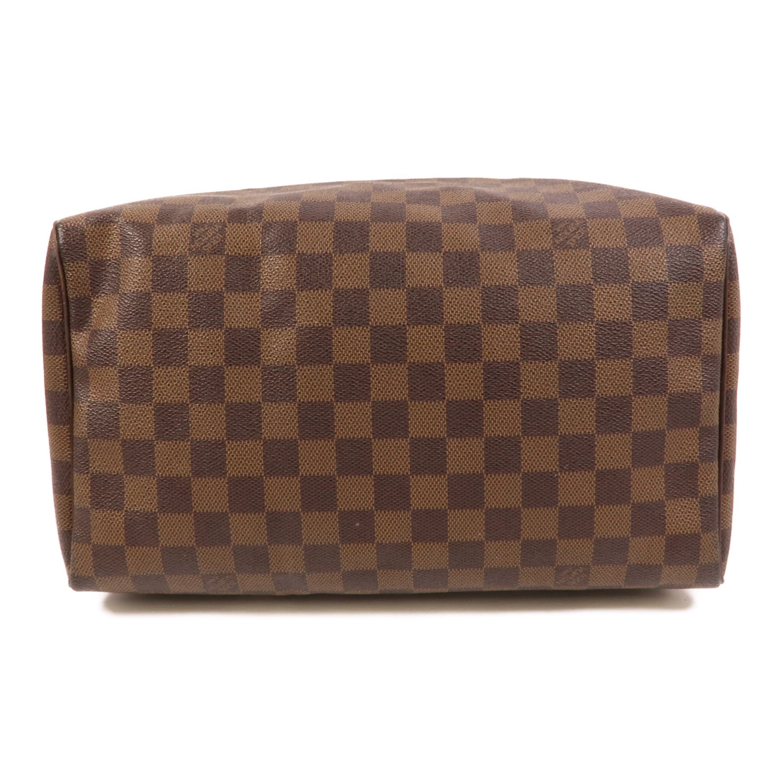LOUIS VUITTON Damier Speedy 30金扣手挽袋