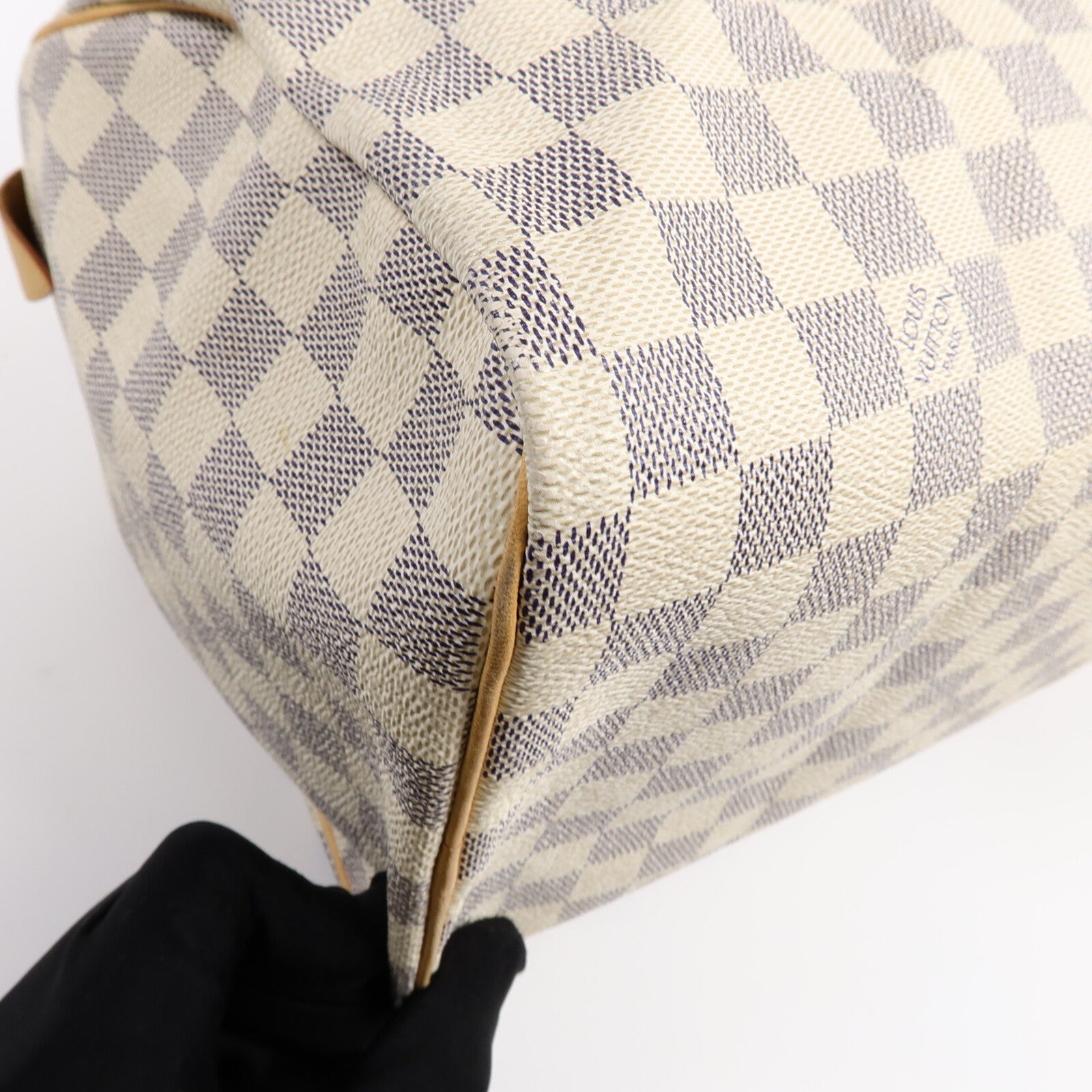 LOUIS VUITTON Damier Azur Speedy 30手挽袋