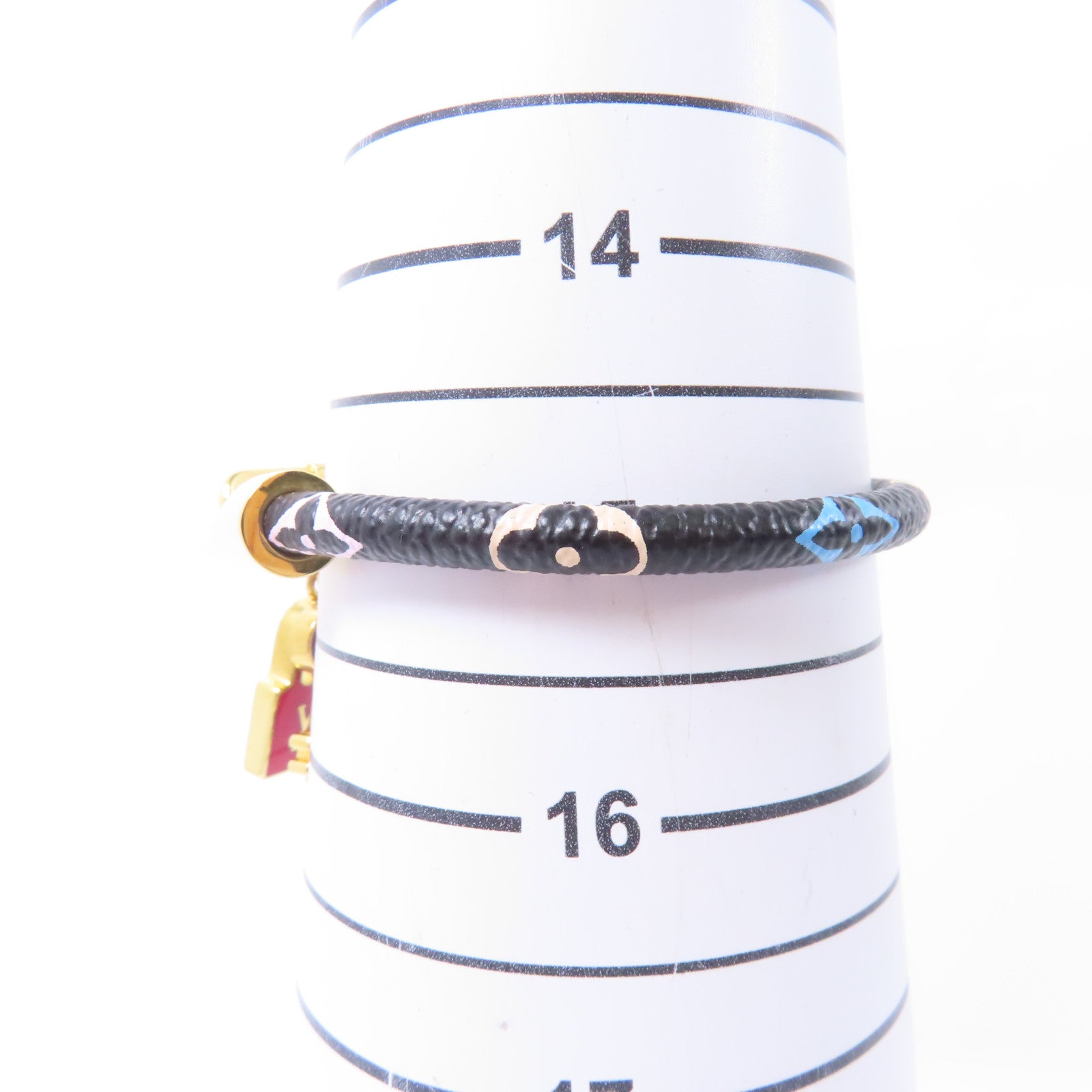 LOUIS VUITTON Monogram Multicolore Bracelet金扣手鐲黑色/彩色