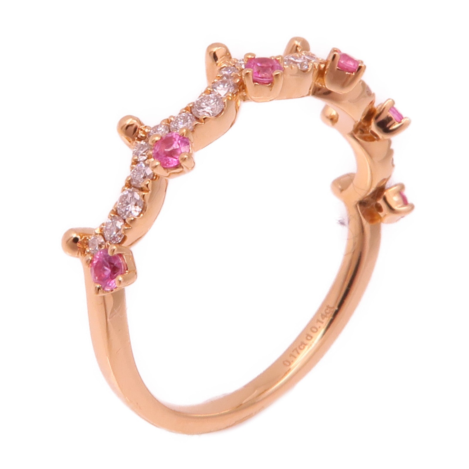 JEWELRY 18K玫瑰金Diamond Ring鑽石戒指US#5.5