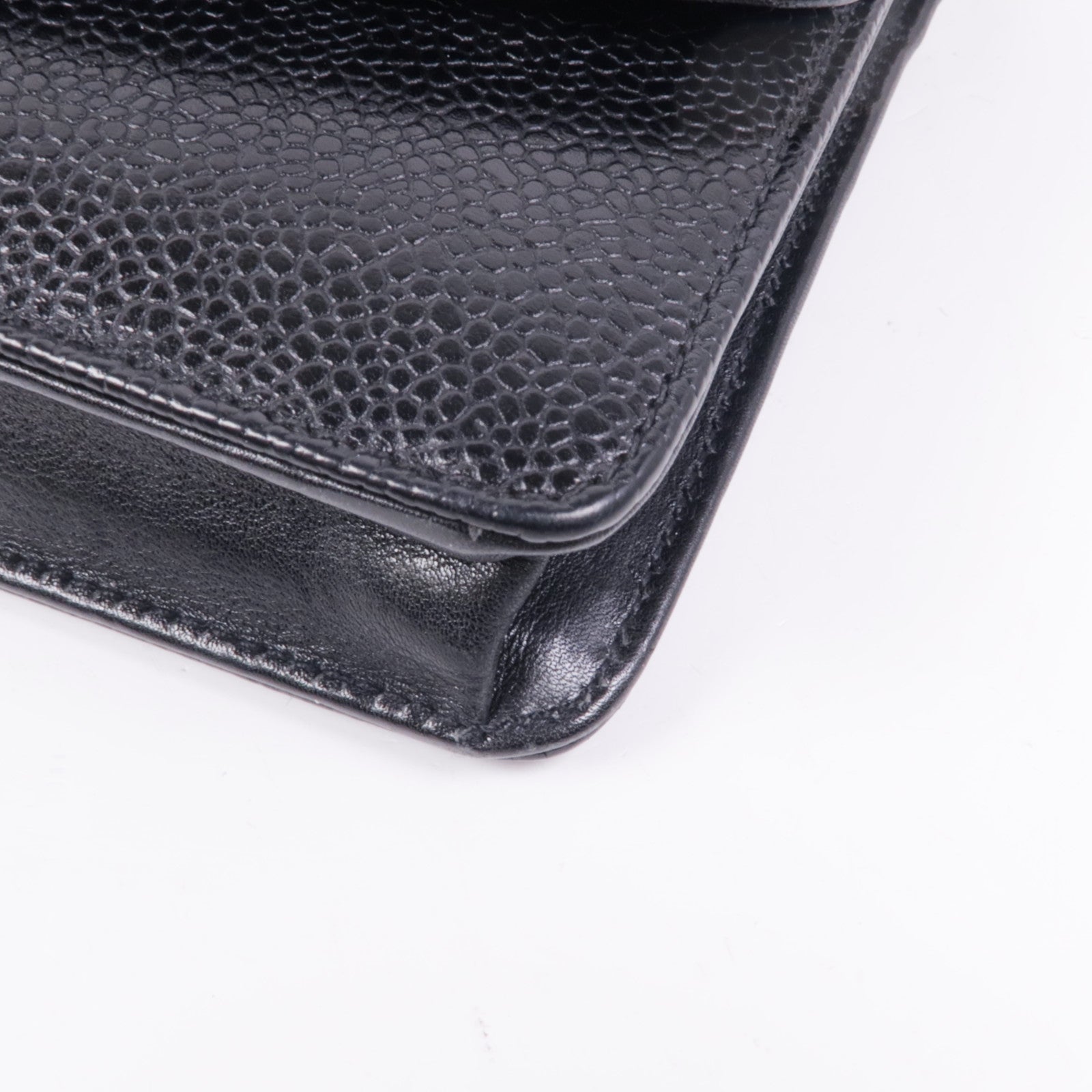 CHANEL 牛皮皮革Wallet On Chain金扣鏈帶肩背袋