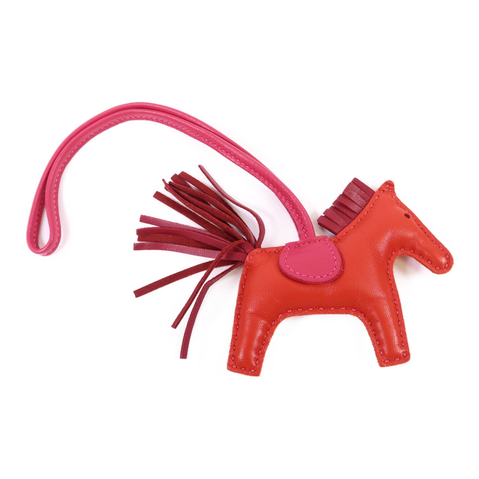 HERMES Milo皮革Rodeo PM掛飾