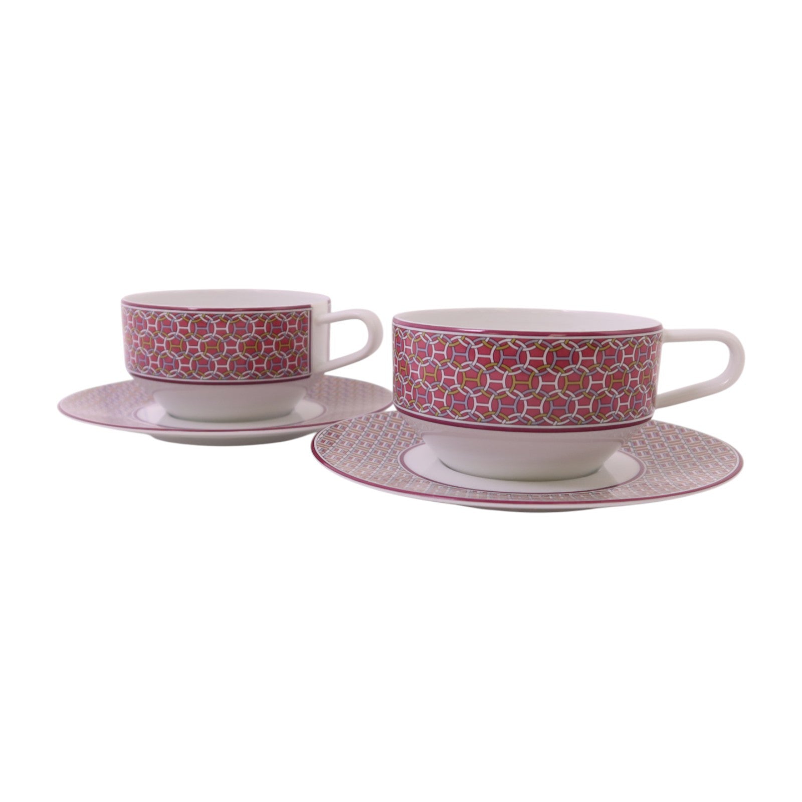 HERMES 陶瓷Tea Cups & Saucer Set x2pcs茶杯碟套裝