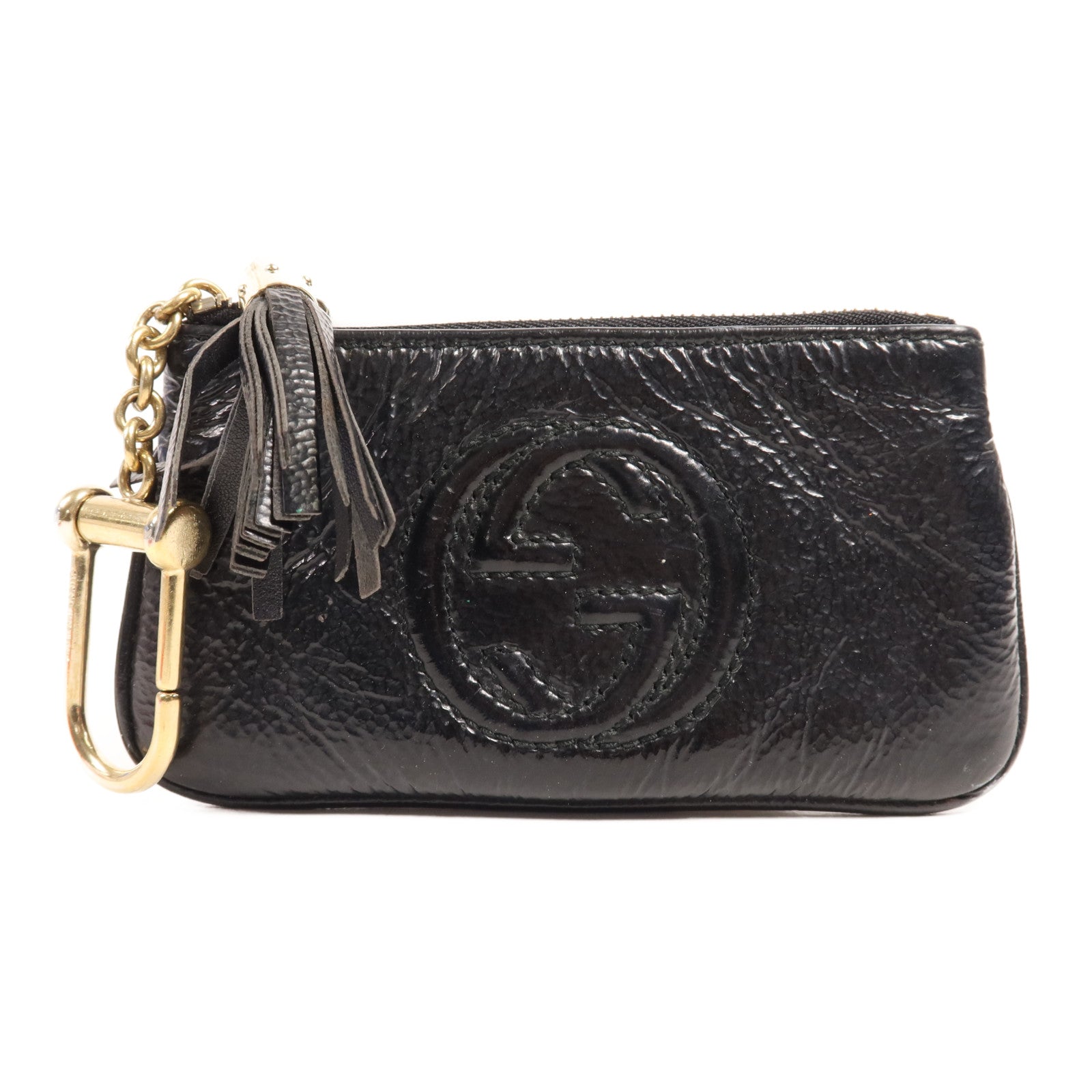 GUCCI 牛皮皮革Key Case金扣鑰匙包