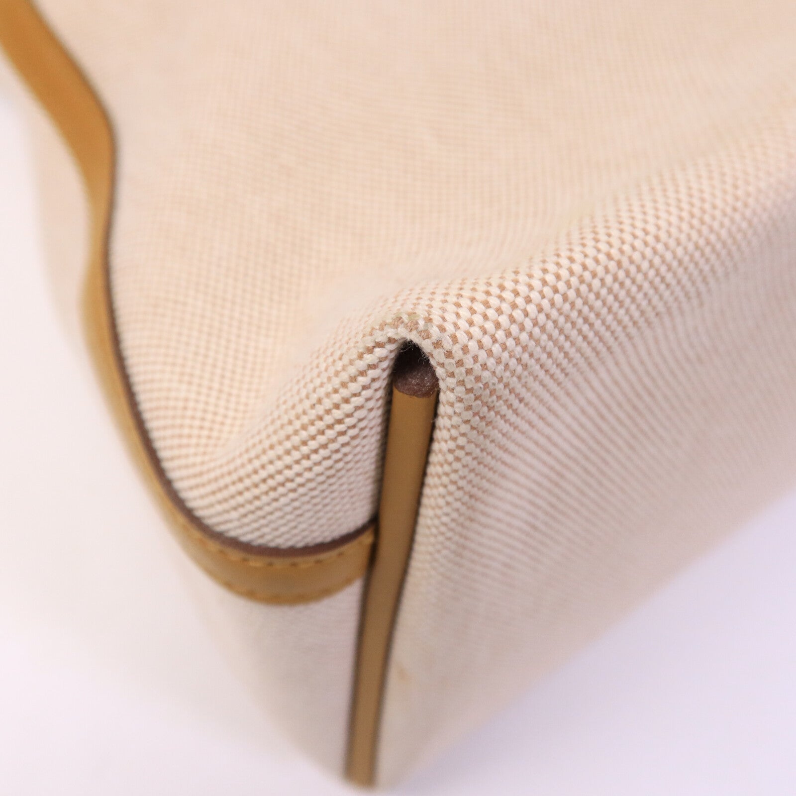 HERMES 帆布/Swift皮革24/24 35CM手挽袋Sesame