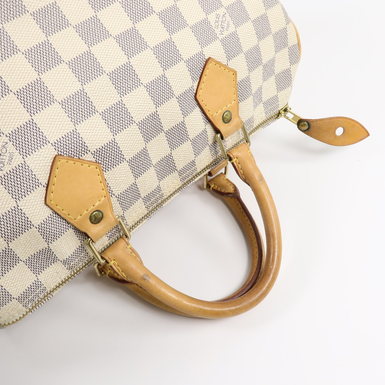 LOUIS VUITTON Damier Azur Speedy 30手挽袋