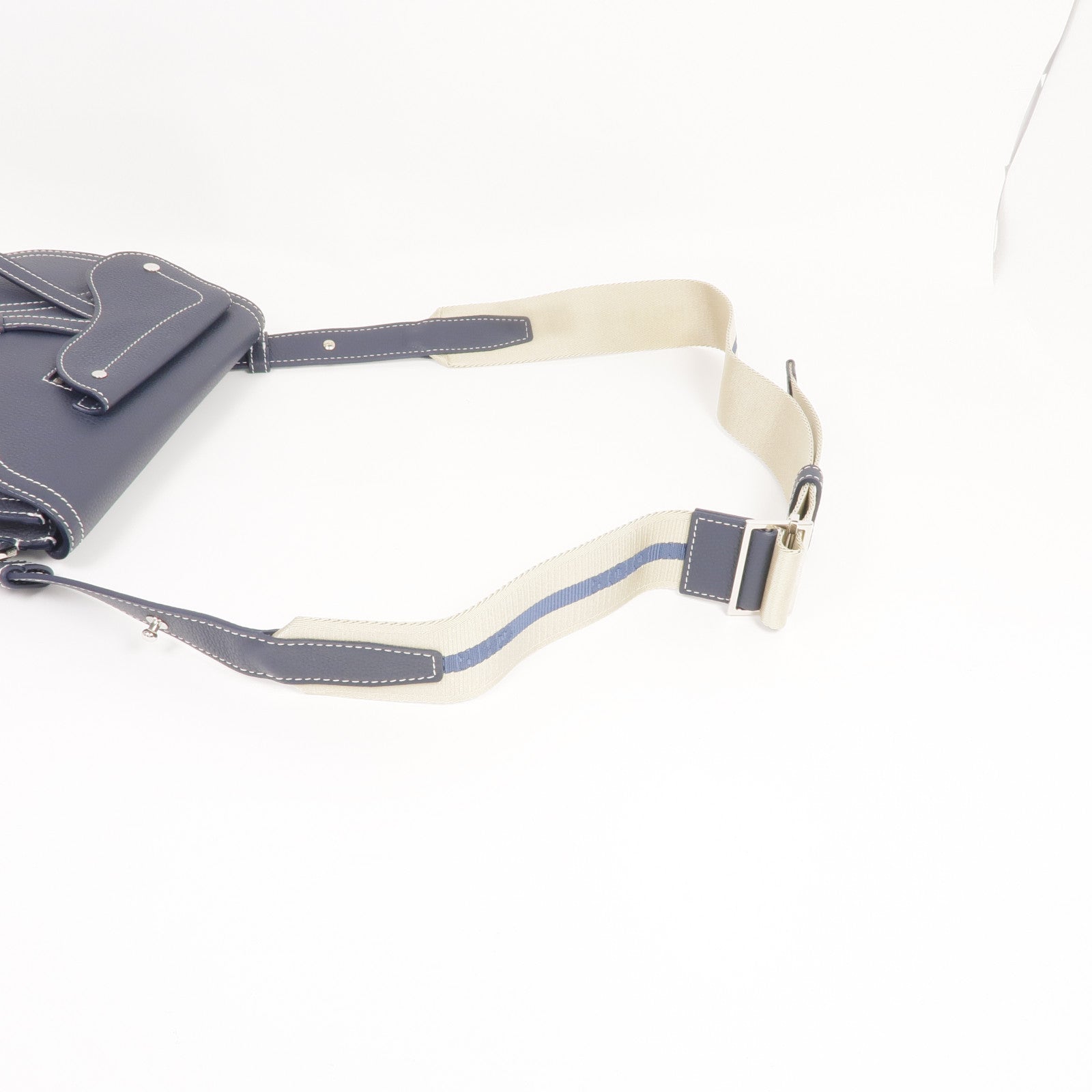Dior 牛皮皮革Saddle Messenger Bag銀扣肩背袋