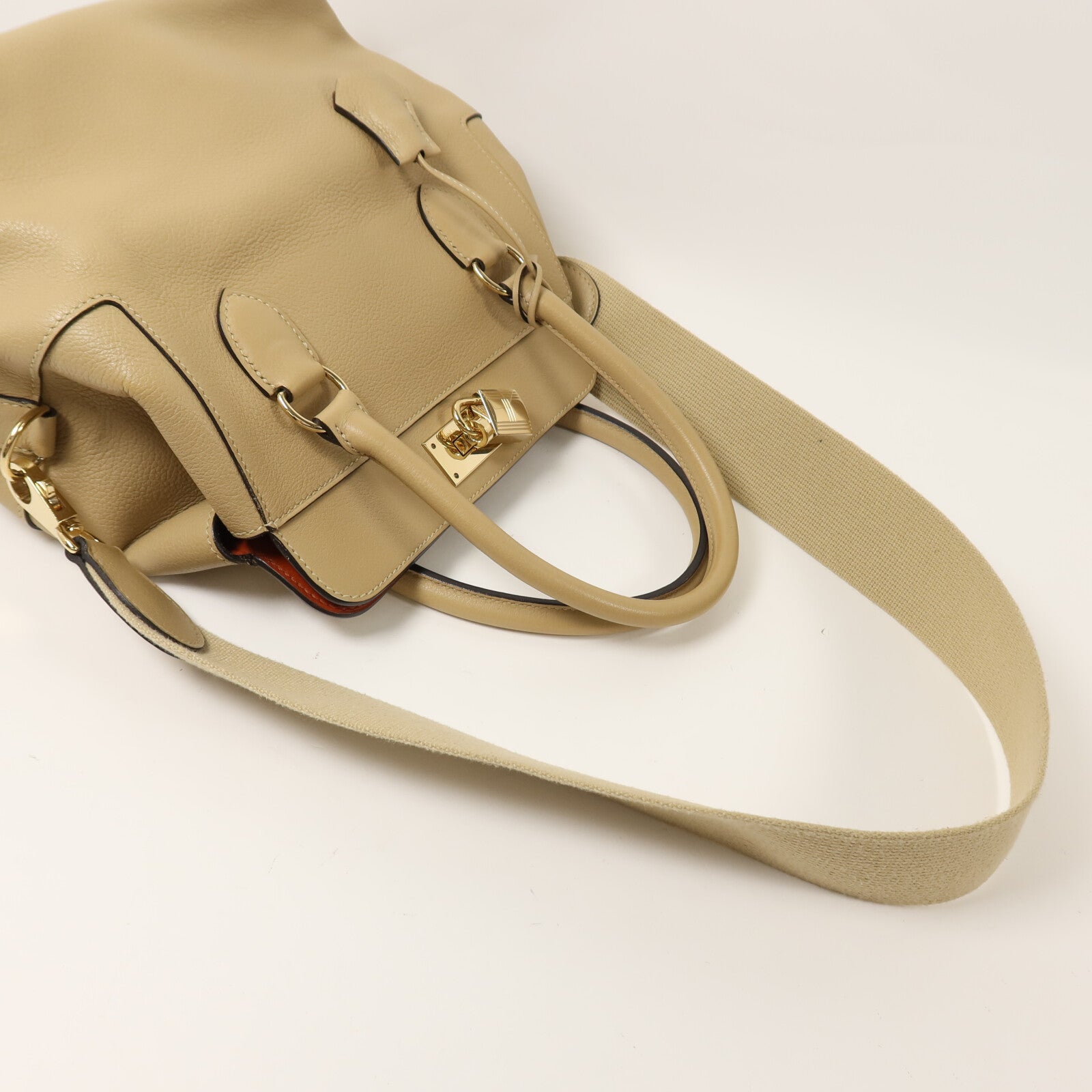 HERMES Evercolor皮革Toolbox 20手挽肩背兩用袋Trench/Cuivre