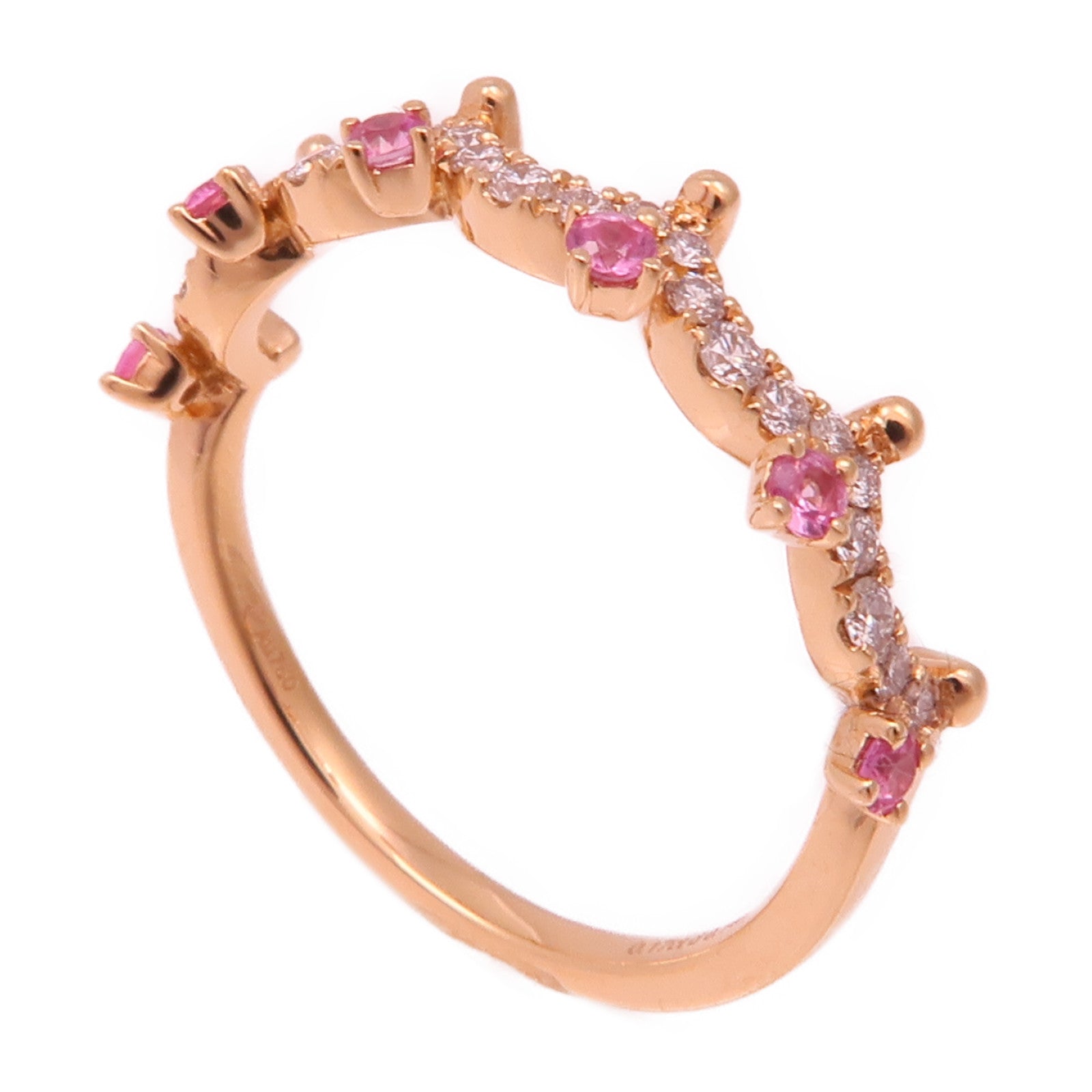 JEWELRY 18K玫瑰金Diamond Ring鑽石戒指US#5.5